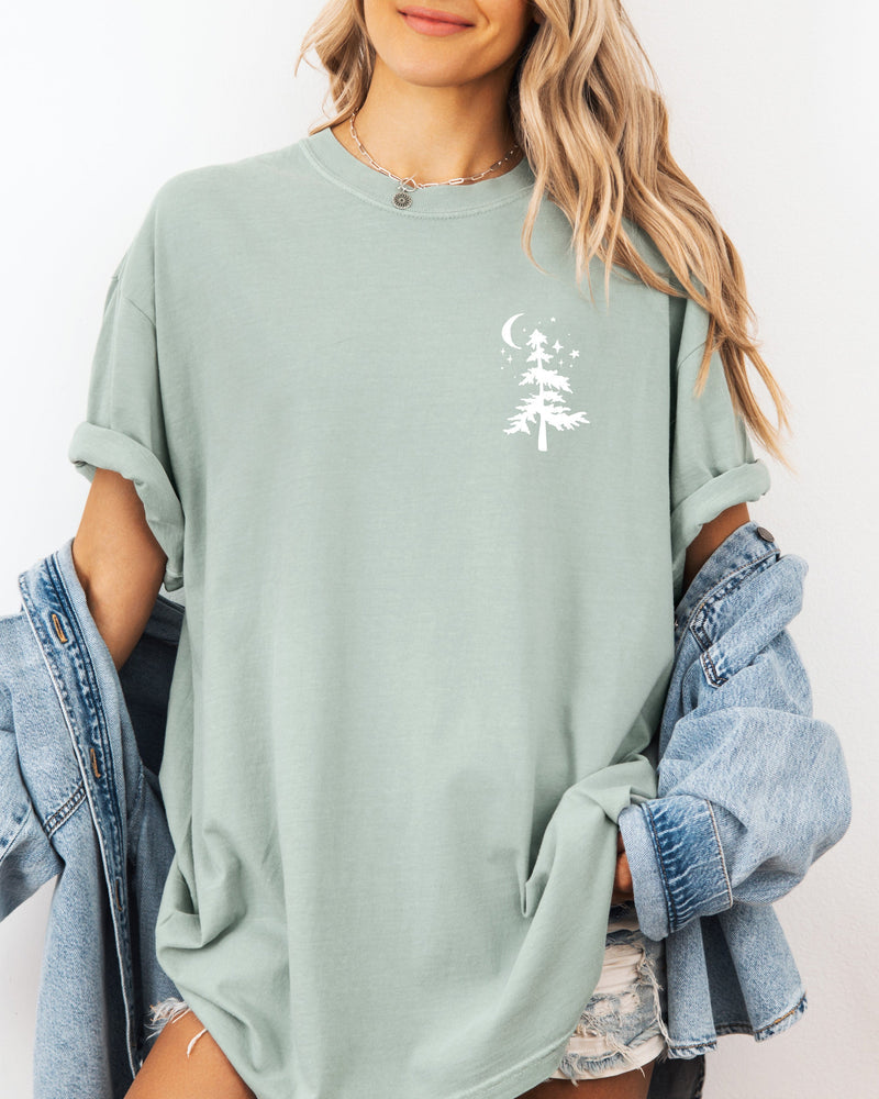 No city lights Campfire nights Camping Hiking Comfort Colors T Shirt