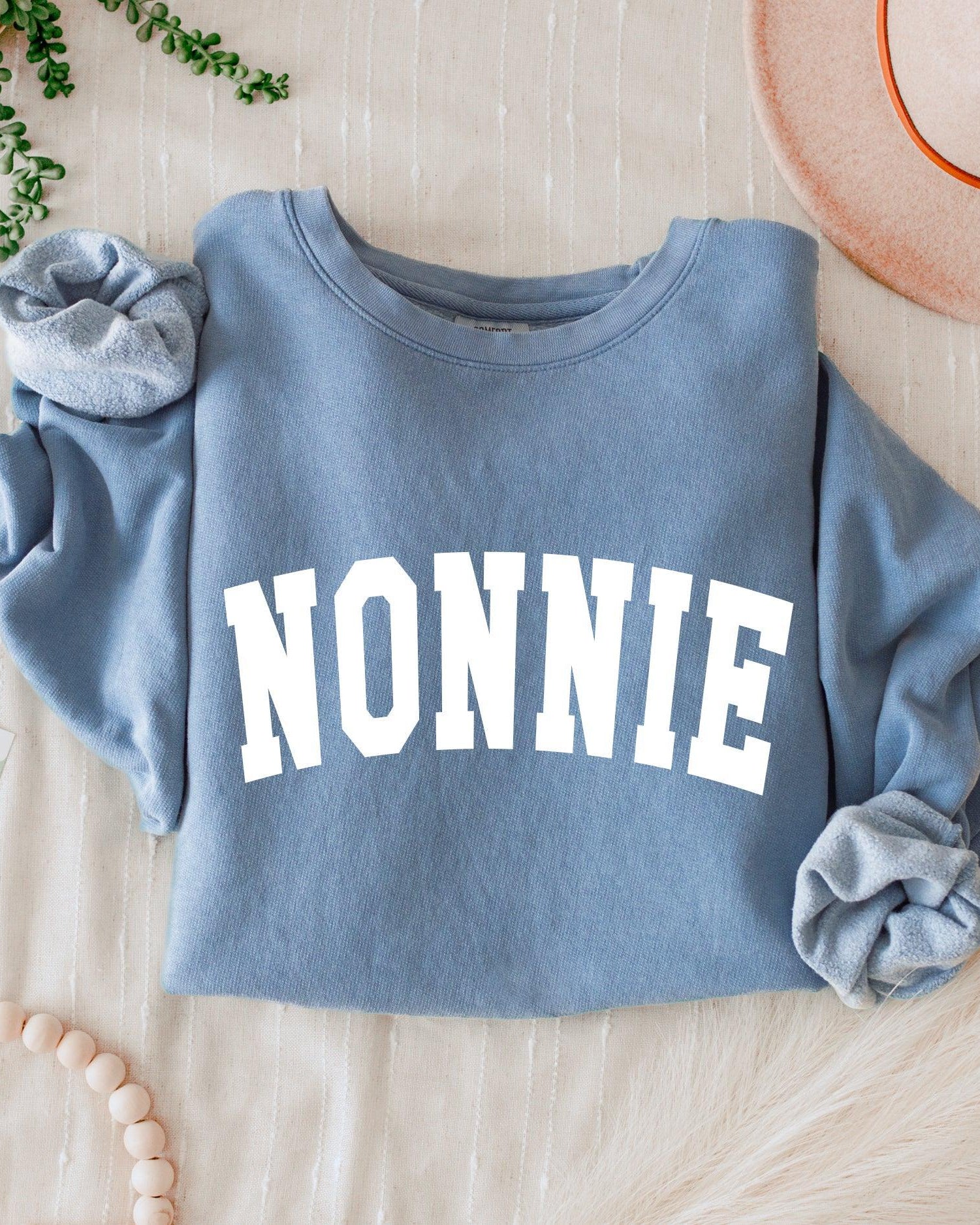 Nonnie Grandma Garment Dyed Comfort Colors Sweatshirt