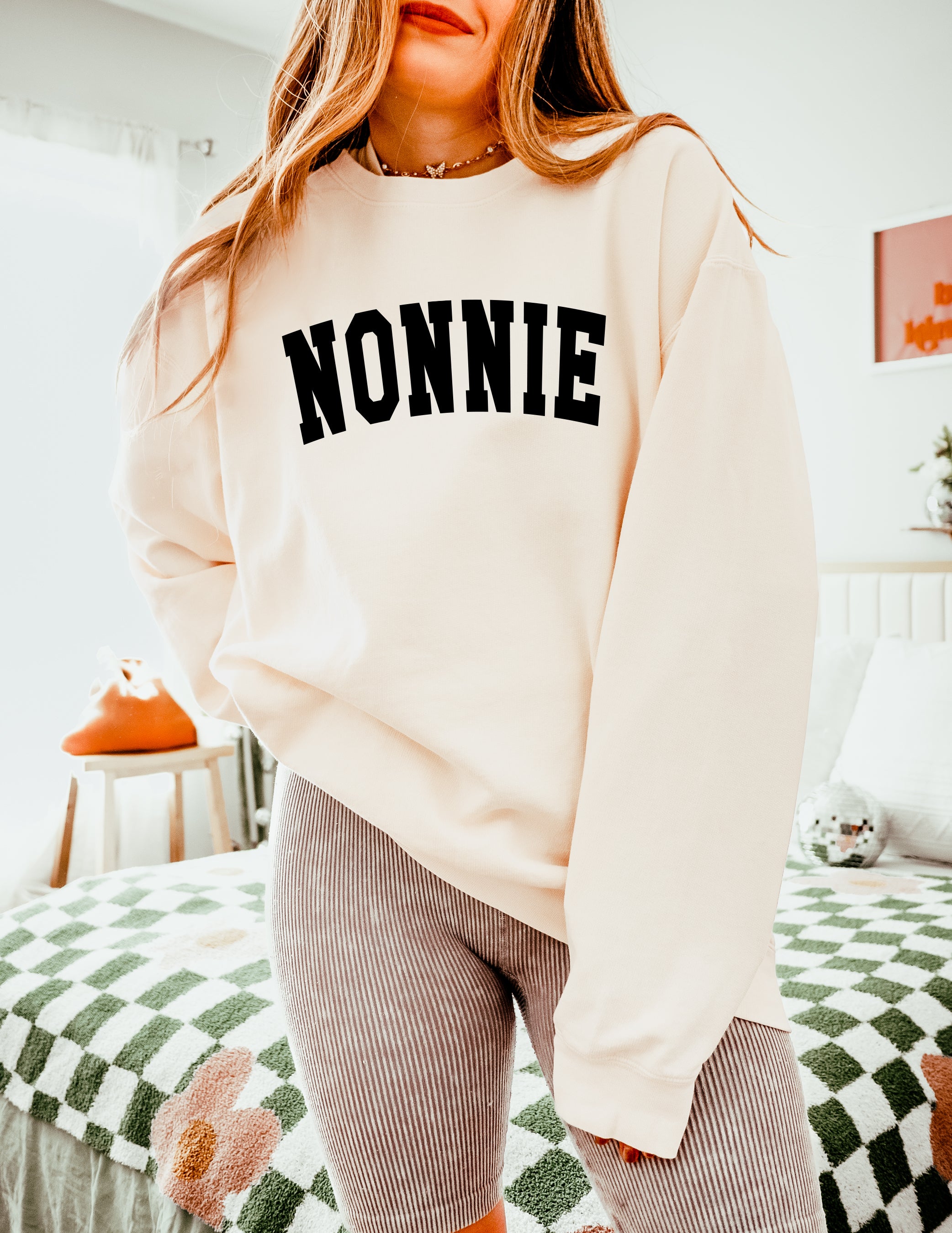 Nonnie Grandma Garment Dyed Comfort Colors Sweatshirt