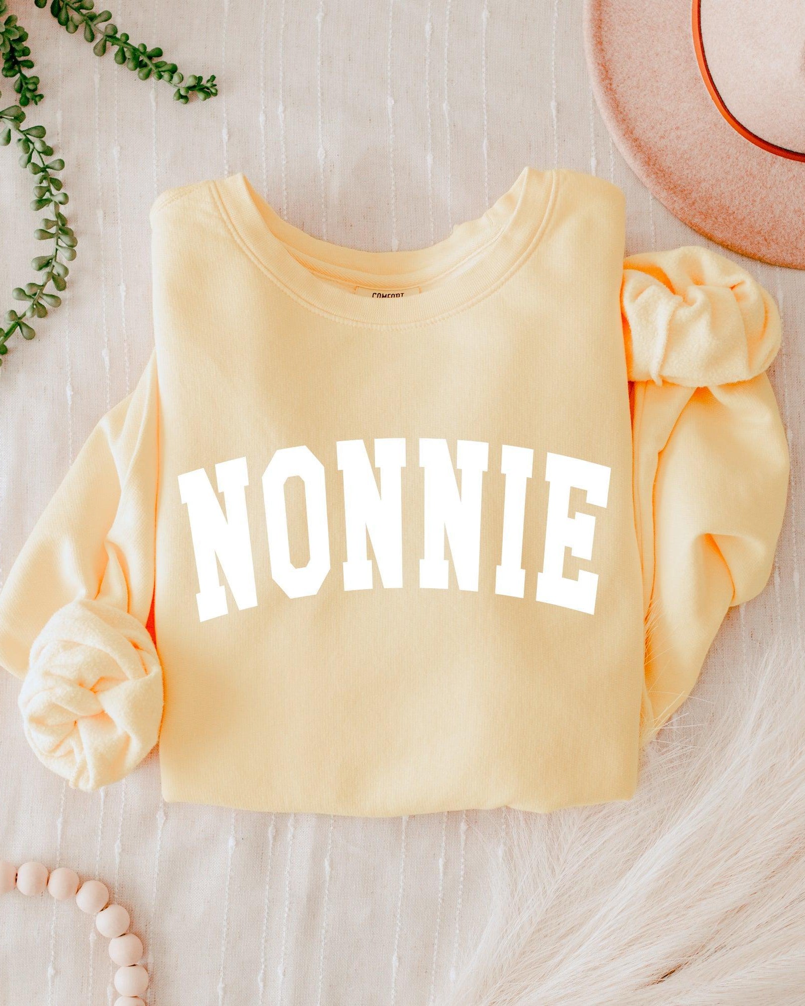Nonnie Grandma Garment Dyed Comfort Colors Sweatshirt