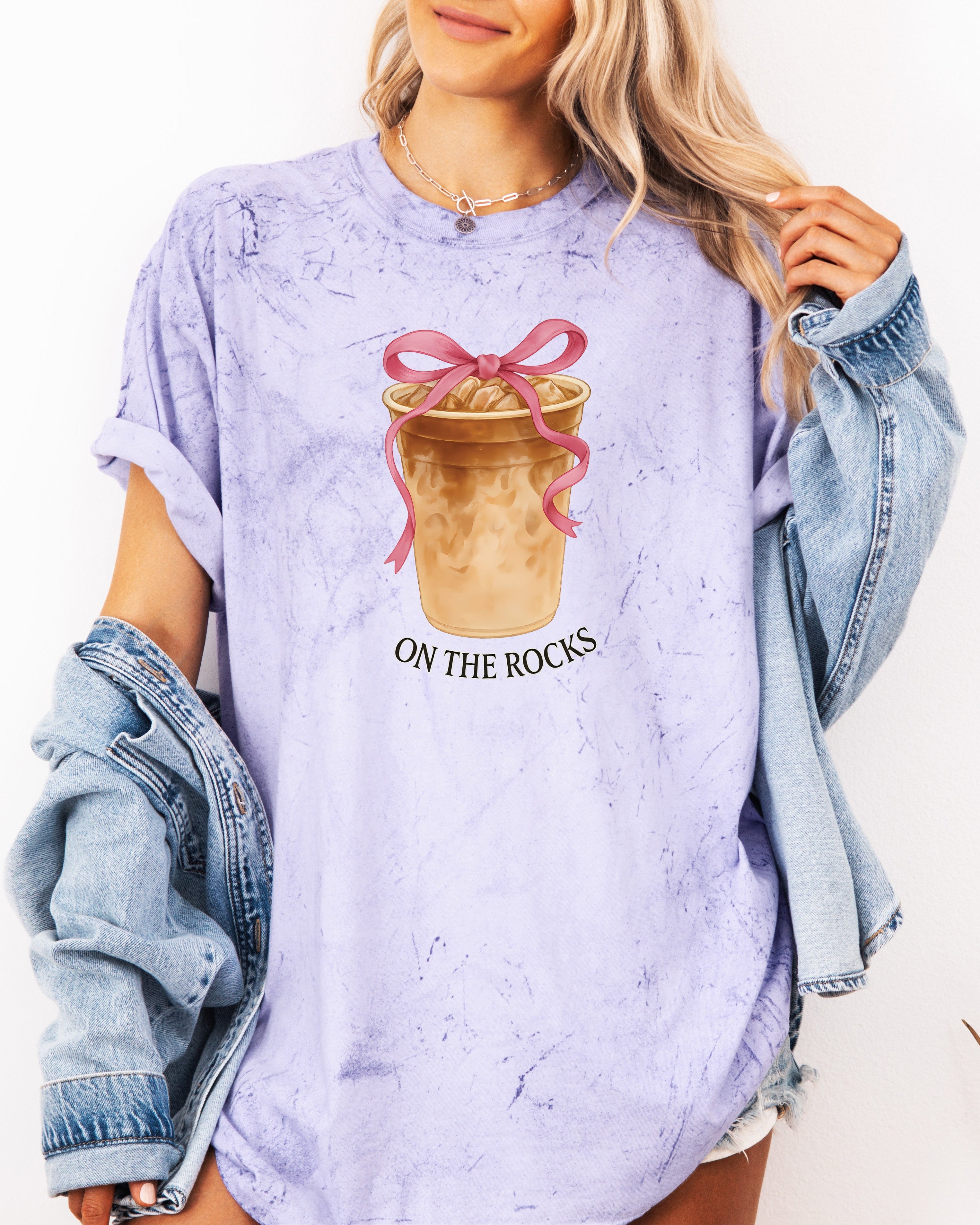On the Rock Iced Latte Coffee Garment Dyed T Shirt