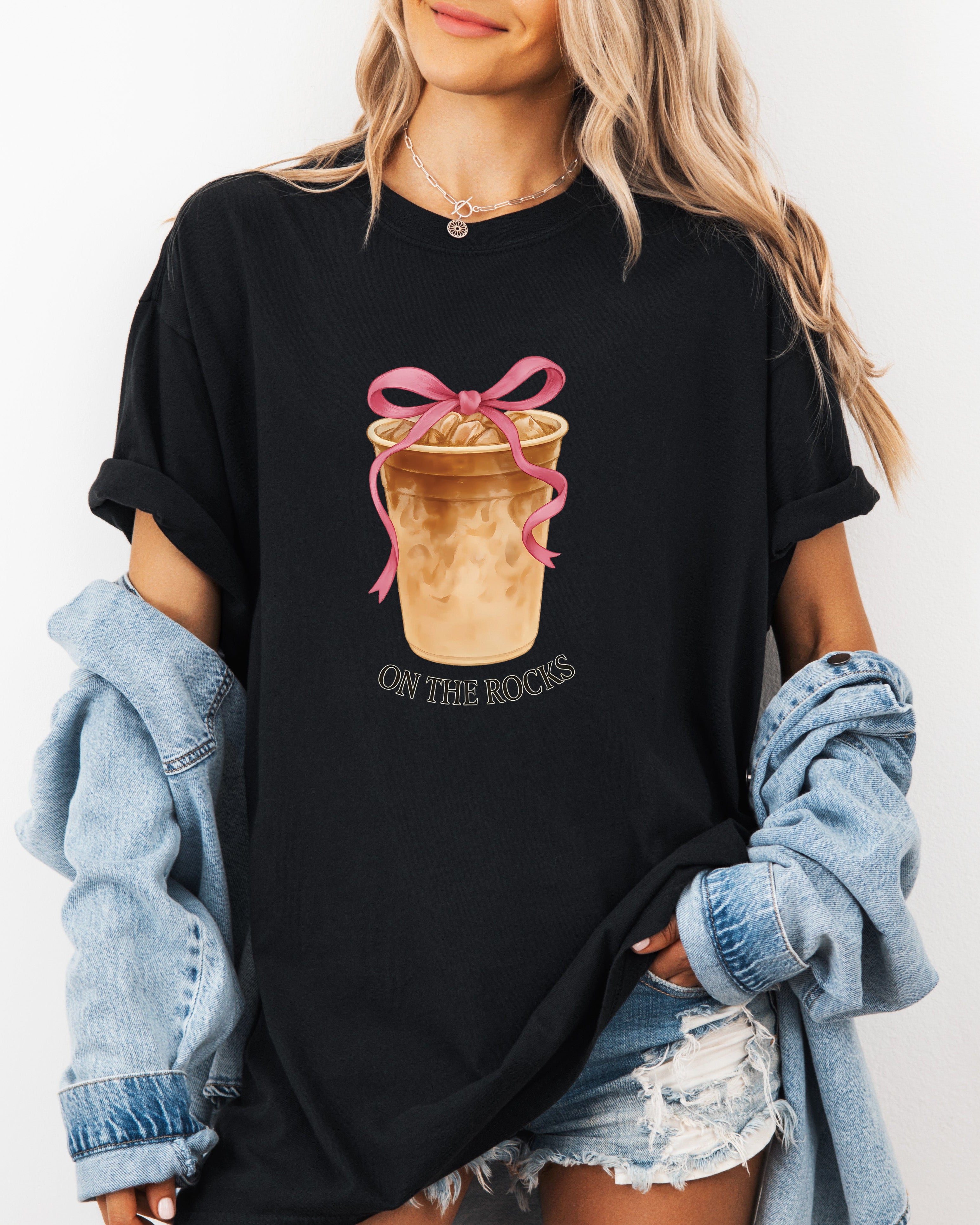 On the Rock Iced Latte Coffee Garment Dyed T Shirt