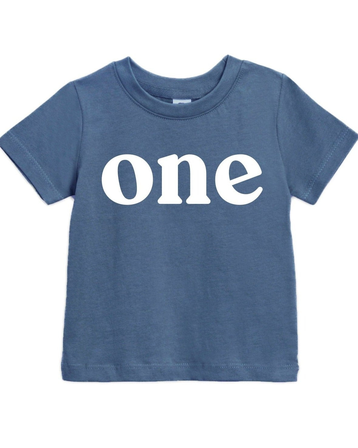 One Baby and Toddler First Birthday T shirt (Serif)
