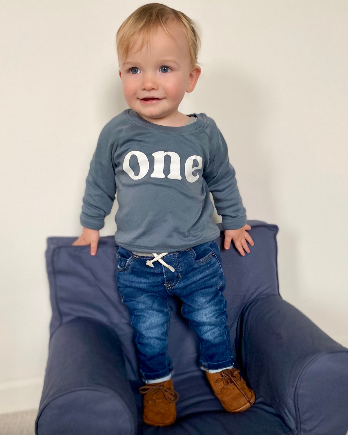 One Birthday 1st Birthday Organic Cotton Pullover