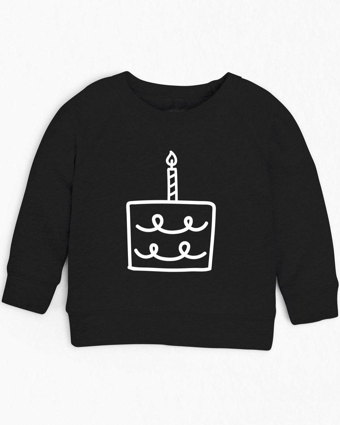 One Birthday Cake 1st birthday party Toddler Organic cotton French Terry sweatshirt