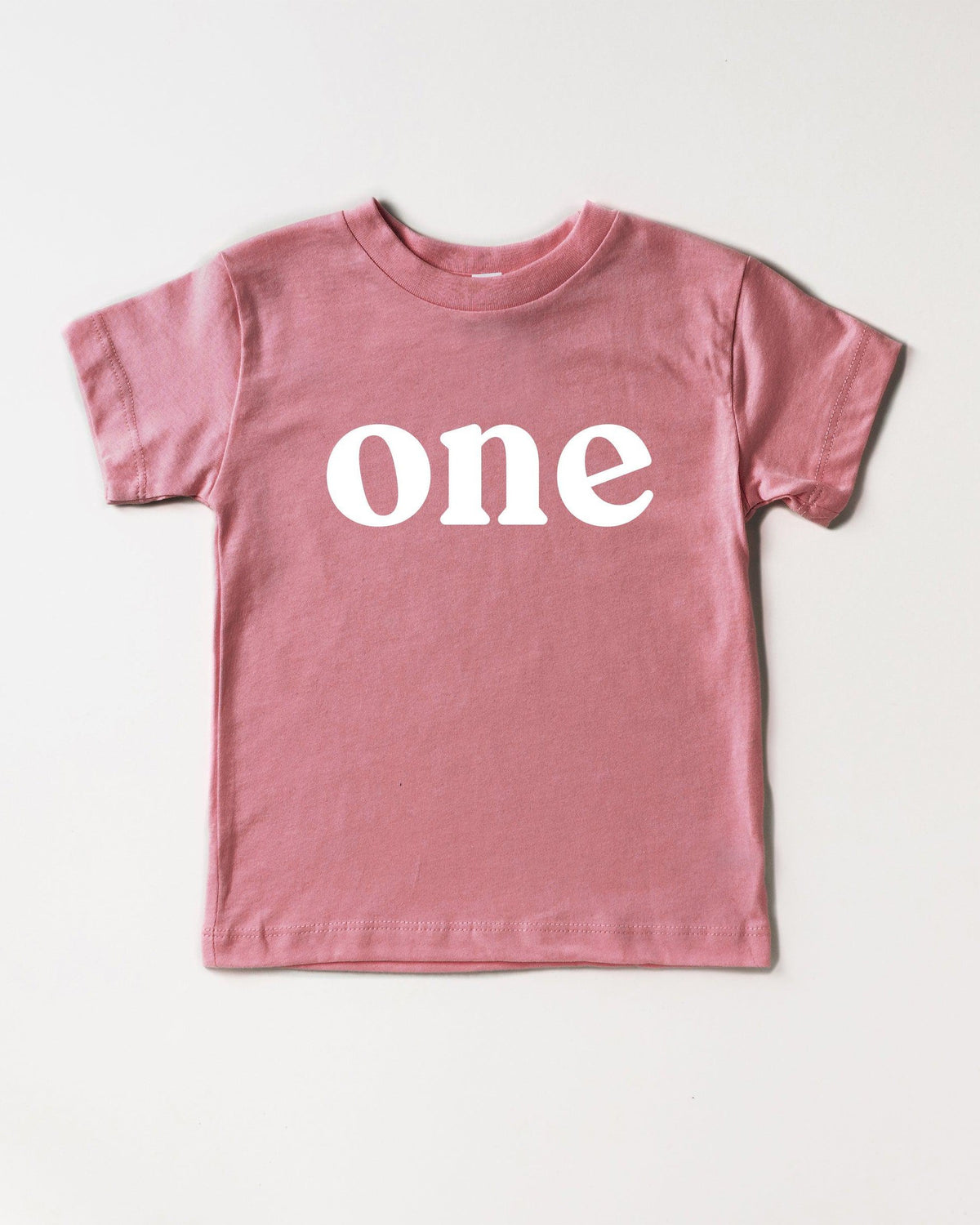 One First Birthday Organic Cotton Kids Tee (Serif)