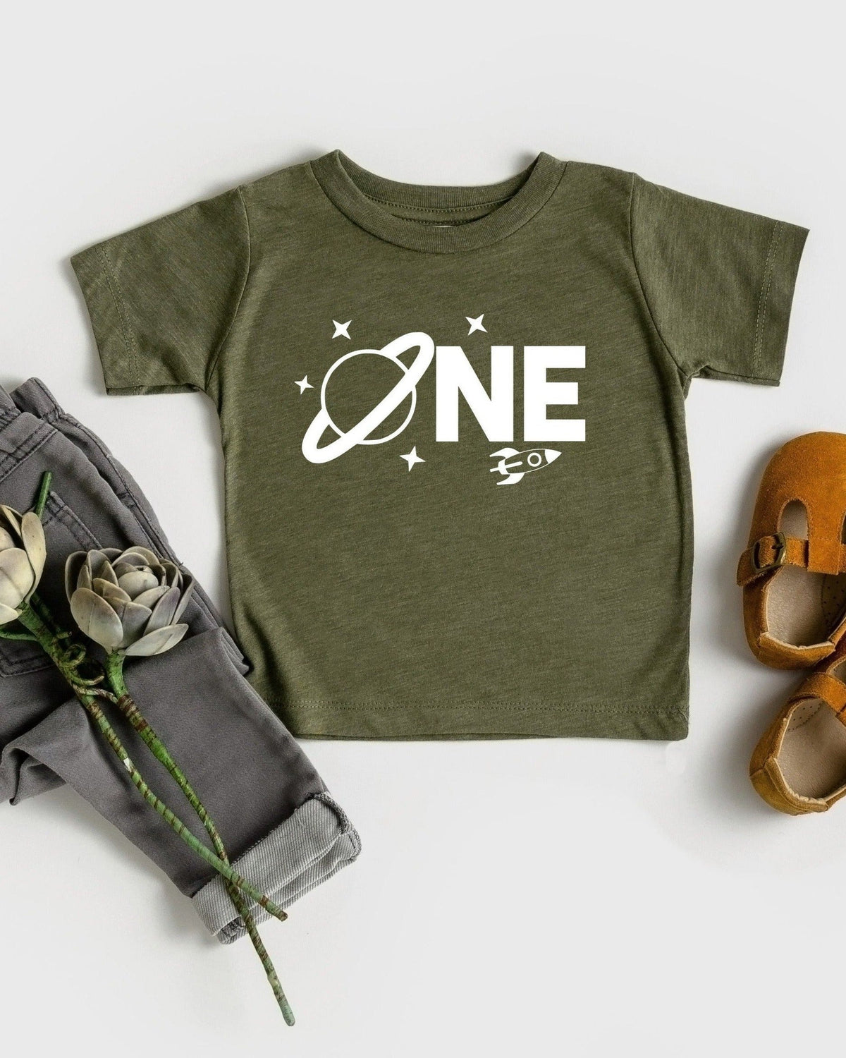 One Space themed 1st birthday party T-Shirt