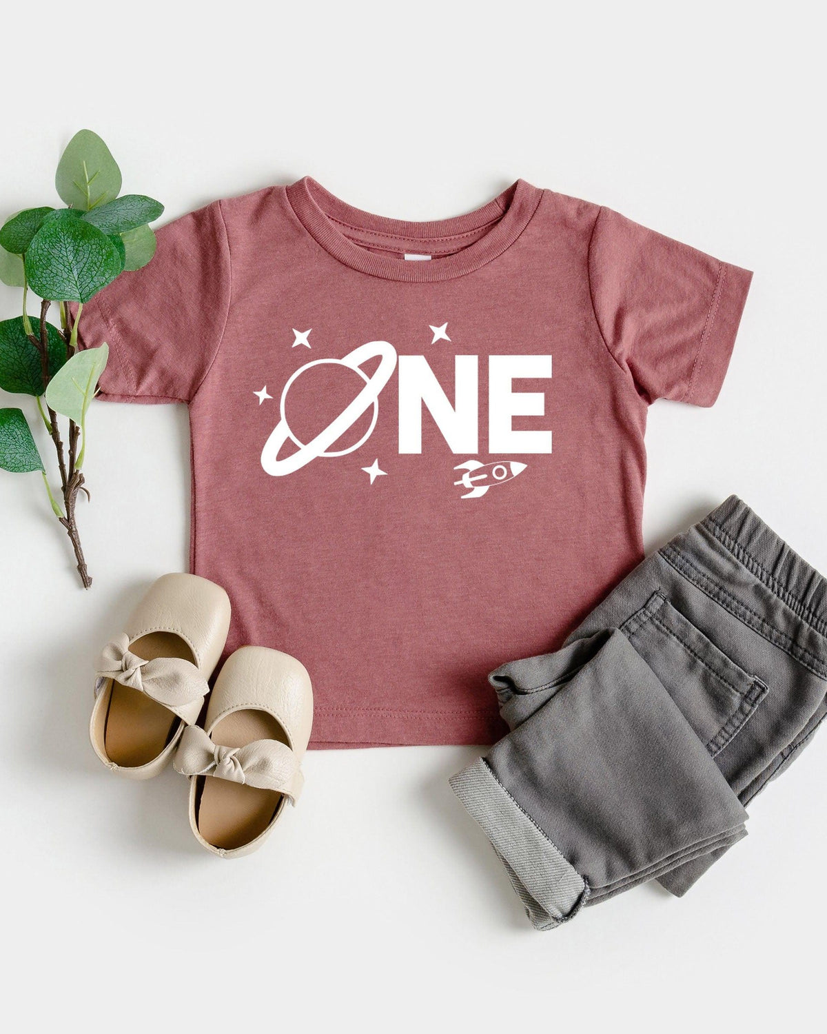 One Space themed 1st birthday party T-Shirt