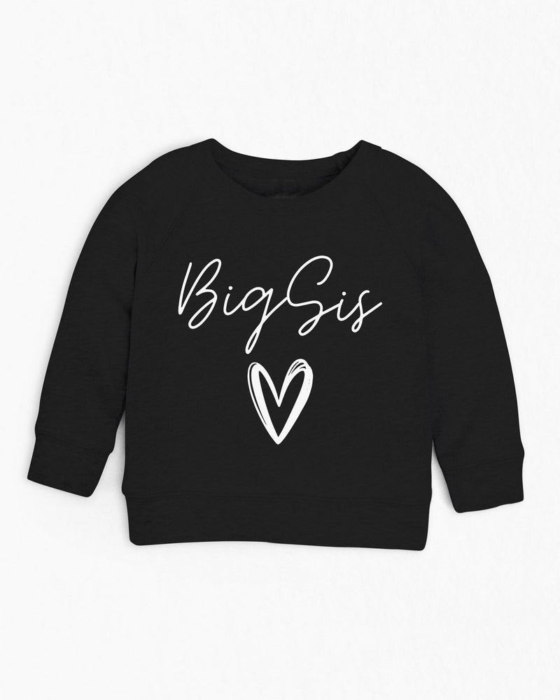 Organic Cotton Big sis Toddler French Terry Sweatshirt | Big sister, Pregnancy announcement