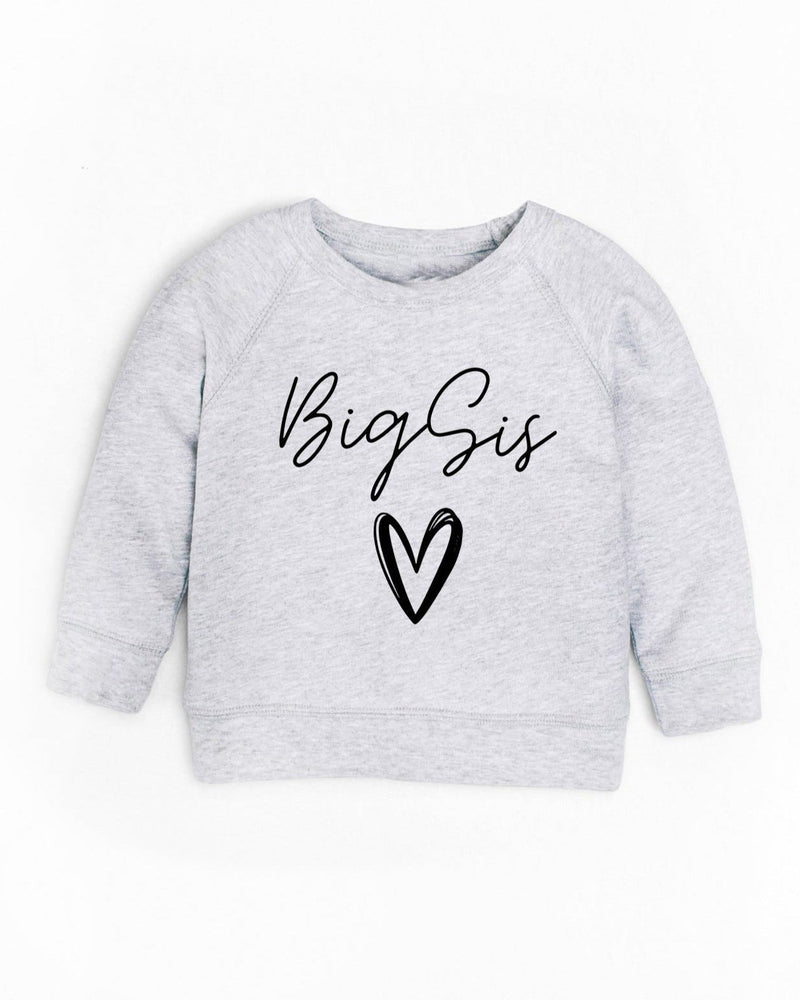 Organic Cotton Big sis Toddler French Terry Sweatshirt | Big sister, Pregnancy announcement