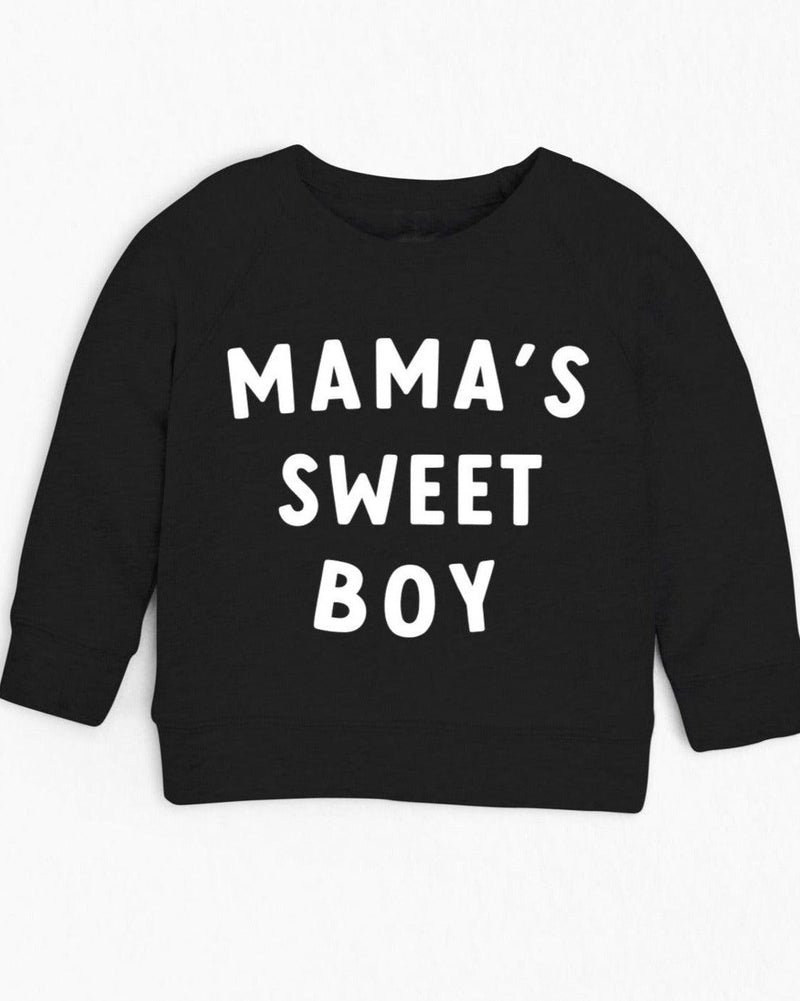 Organic Cotton Mama's Sweet Boy Baby and Toddler French Terry Sweatshirt