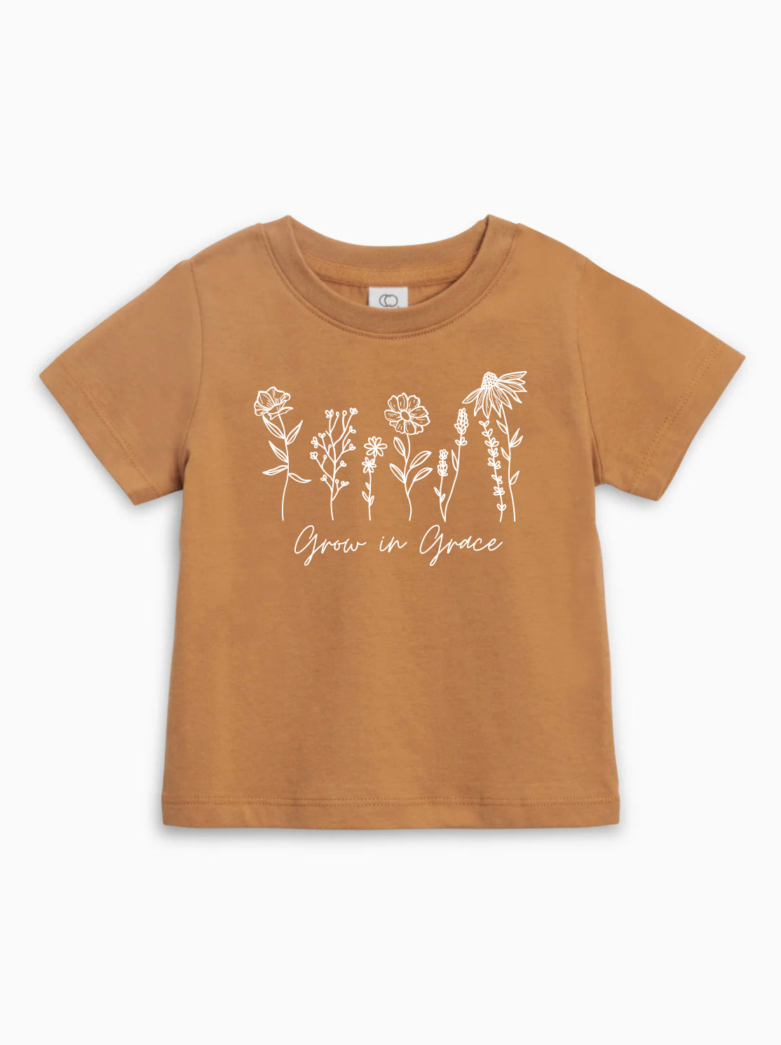 Grow In Grace Wildflowers Organic Cotton Baby And Kids Tee Easter Christian