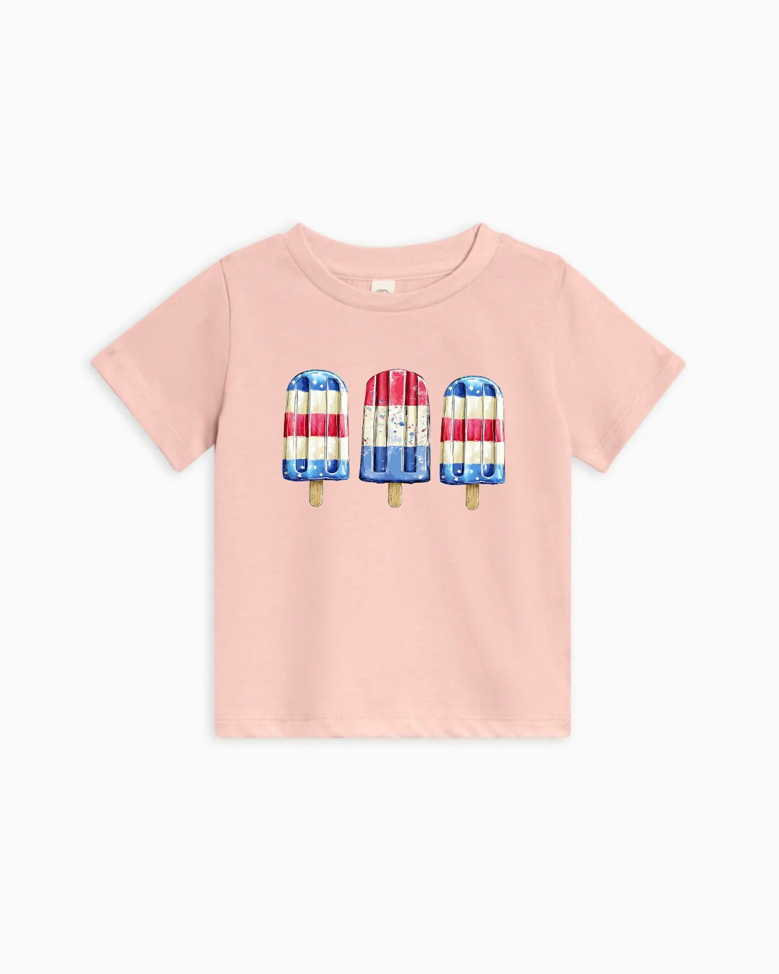 USA Patriotic Popsicle Organic Cotton Kids Tee, 4th of July Shirt