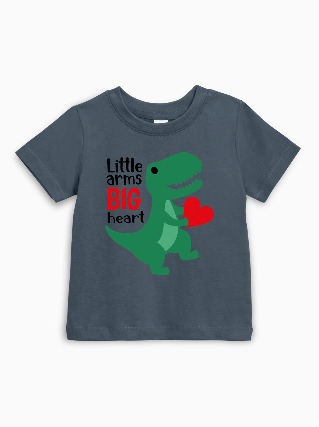 Cute Dinosaur Little arms big heart Organic Cotton Kids Tee