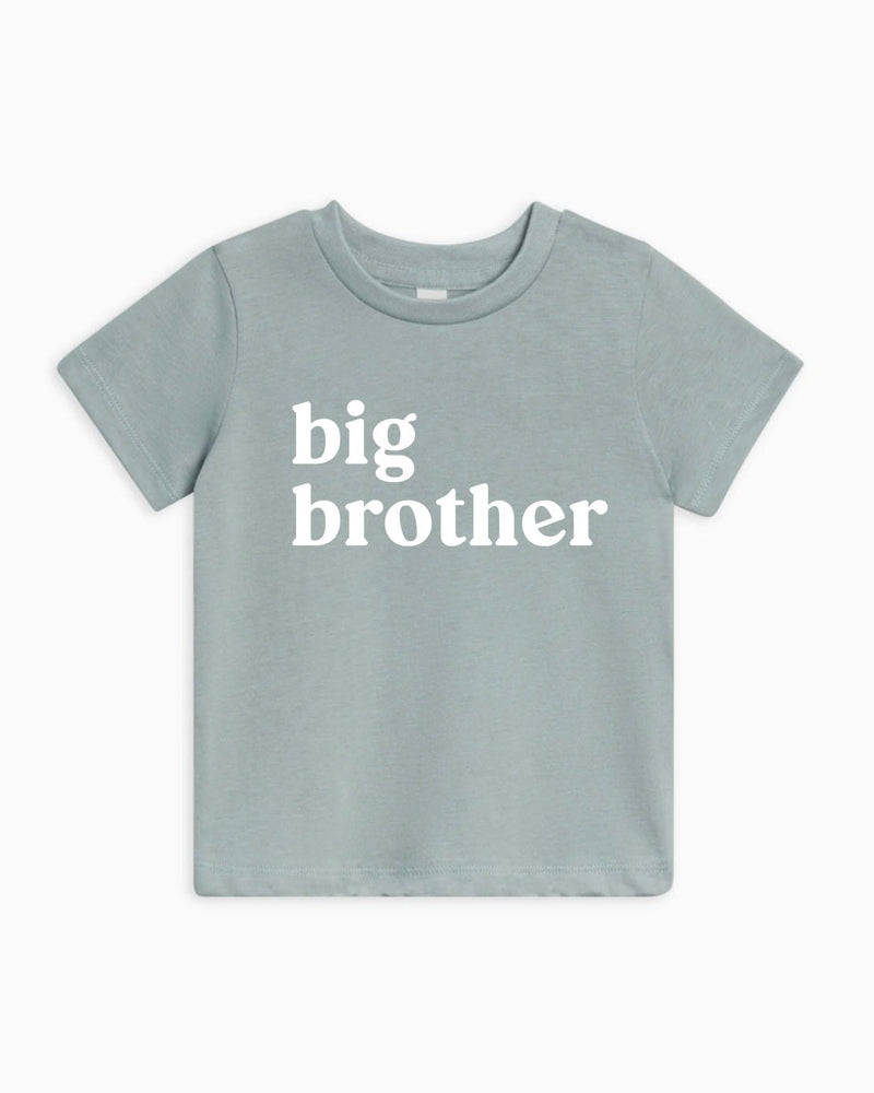 Big Brother Organic Cotton Kids T-Shirt, Sibling Announcement Family Matching Tee