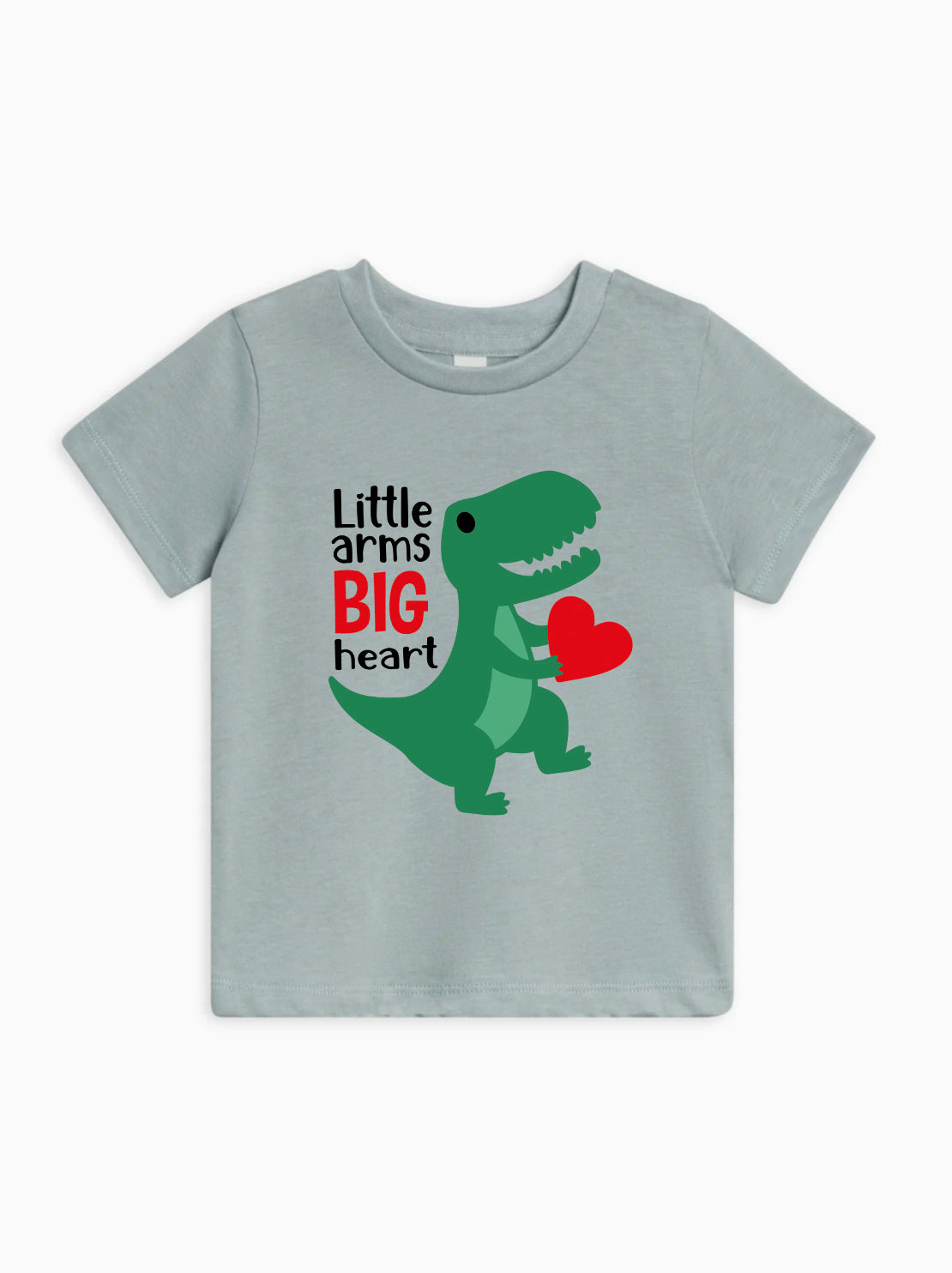 Cute Dinosaur Little arms big heart Organic Cotton Kids Tee