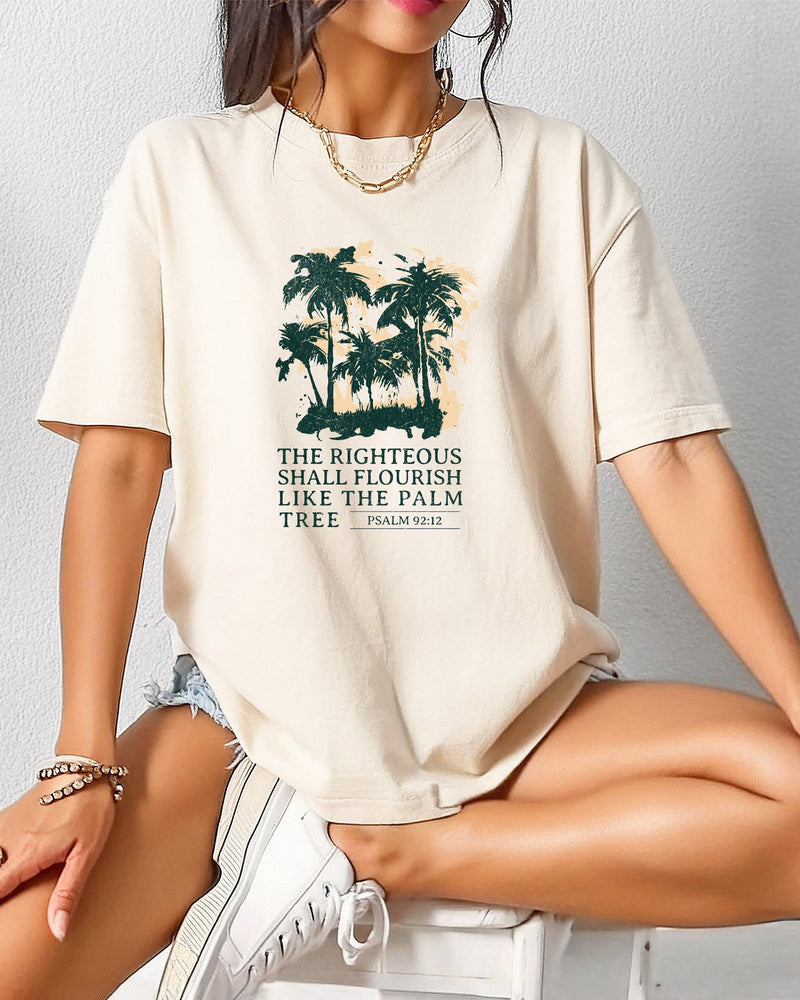 Palm Tree Christian Comfort Colors T Shirt