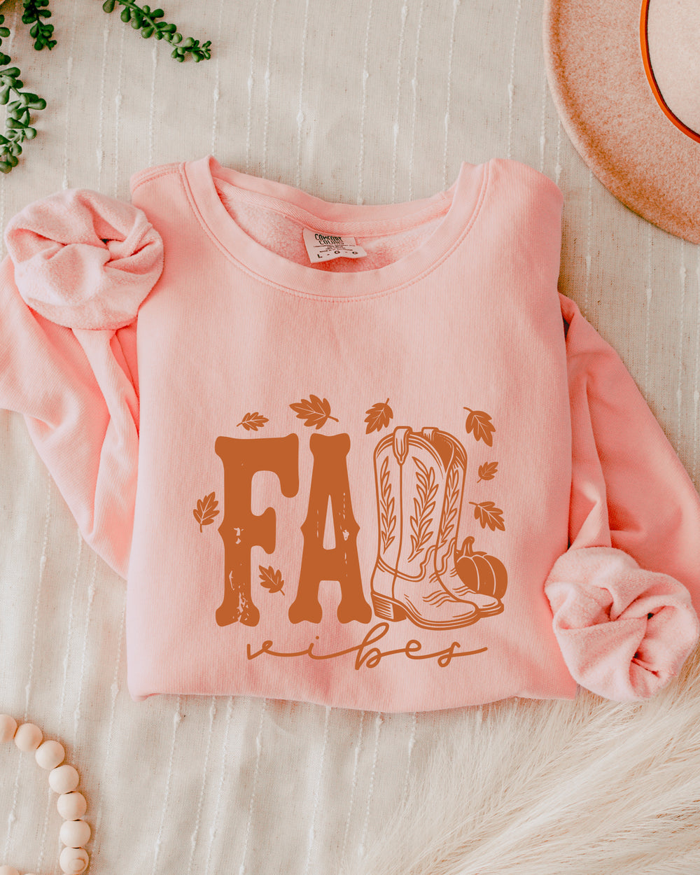 Fall Western Boots Autumn Season Thanksgiving day 100% cotton Garment Dyed Comfort Colors Sweatshirt