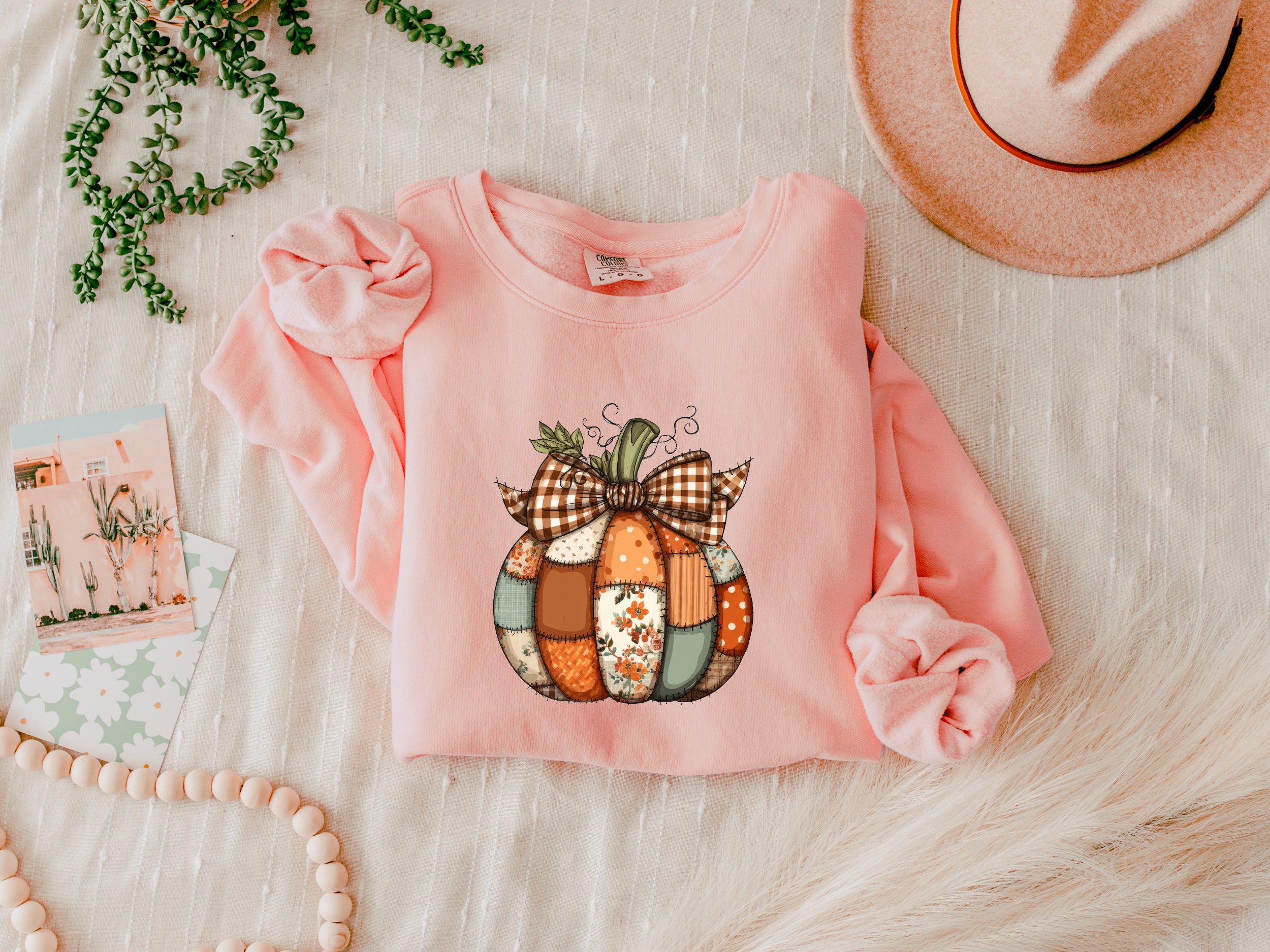 Pumpkin Fall Autumn Thanksgiving day Inspirational Garment Dyed Comfort Colors Sweatshirt