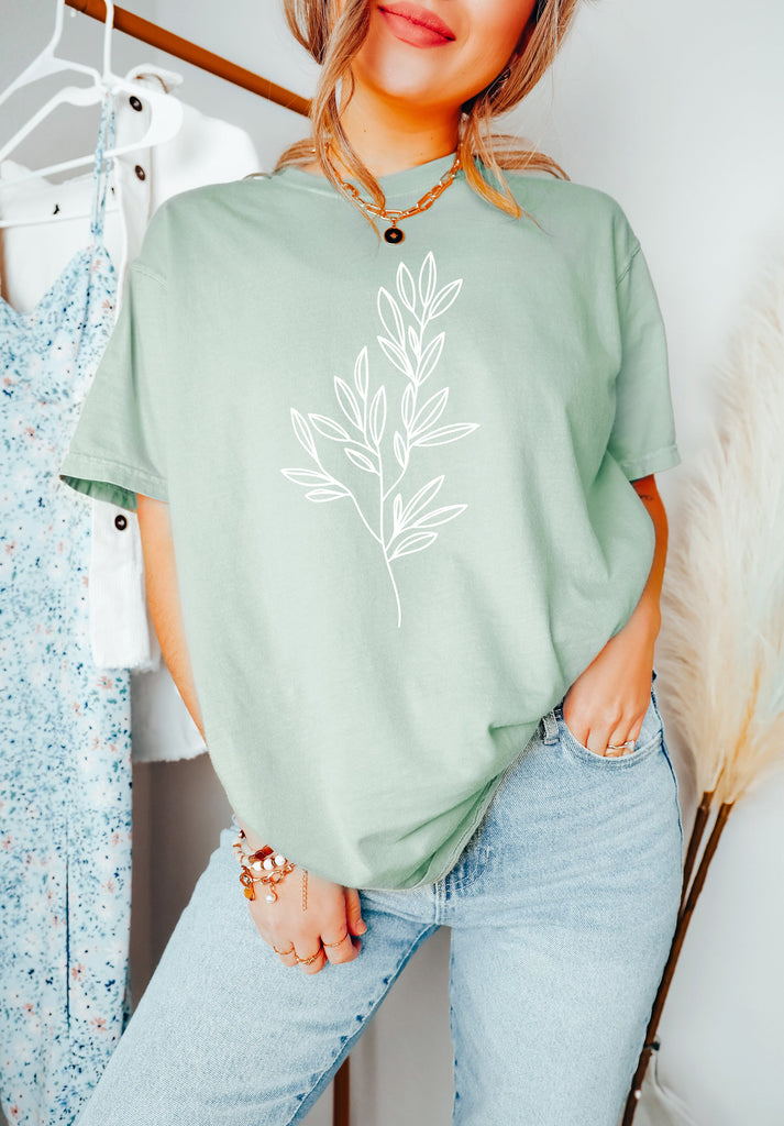 Plant Tree Branch Botanical Comfort Colors T Shirt (Copy)