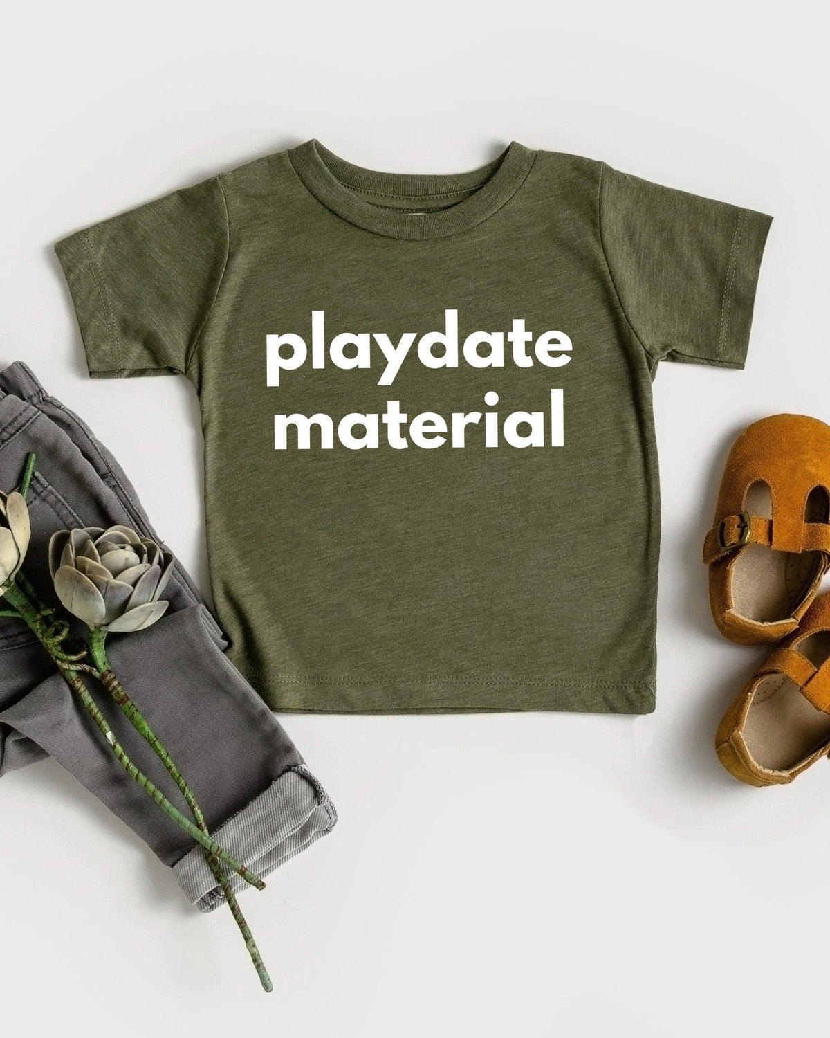 Playdate Material Baby and Toddler T-Shirt