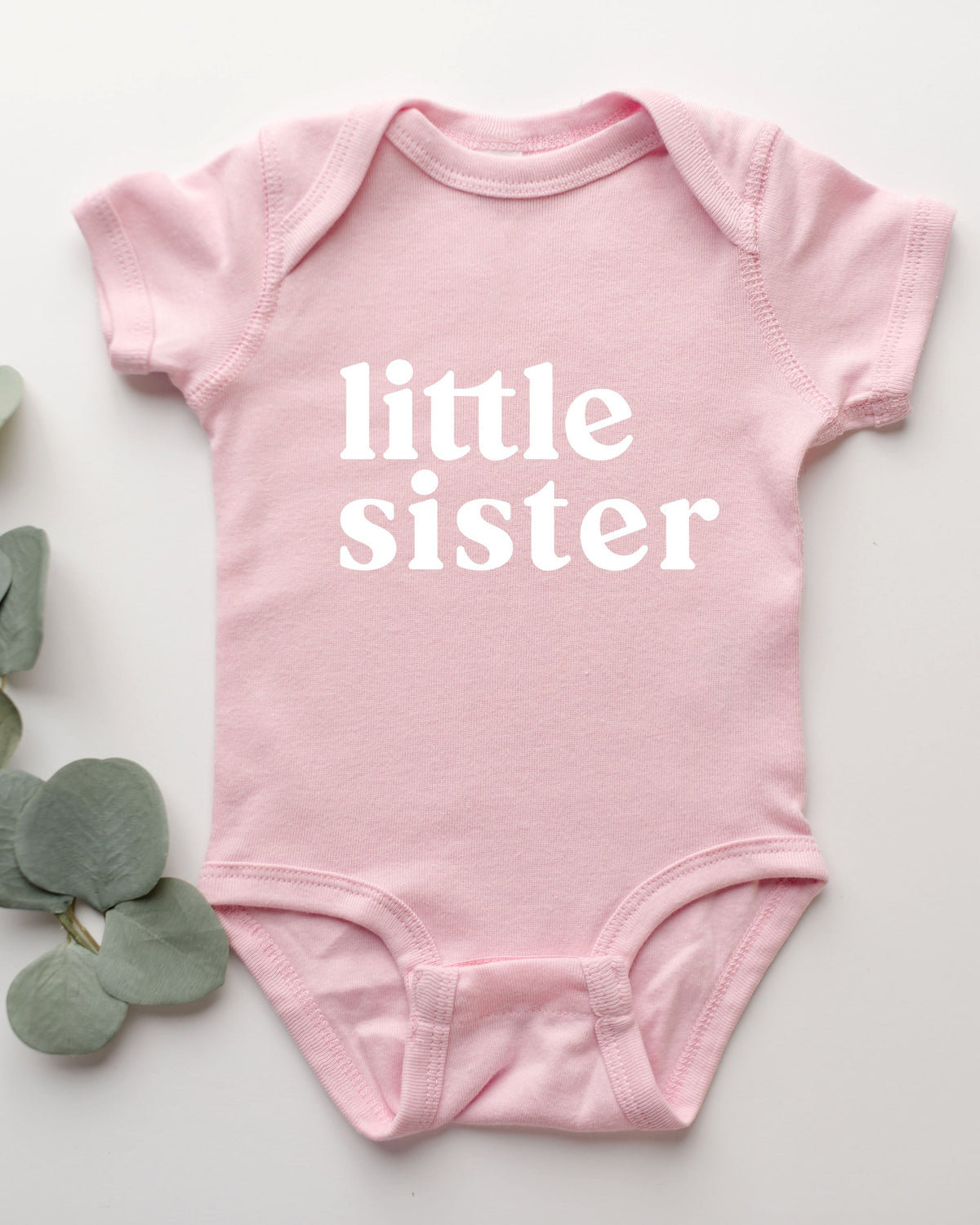 Little Sister Baby Onesie Bodysuit, Pregnancy Announcement Outfit