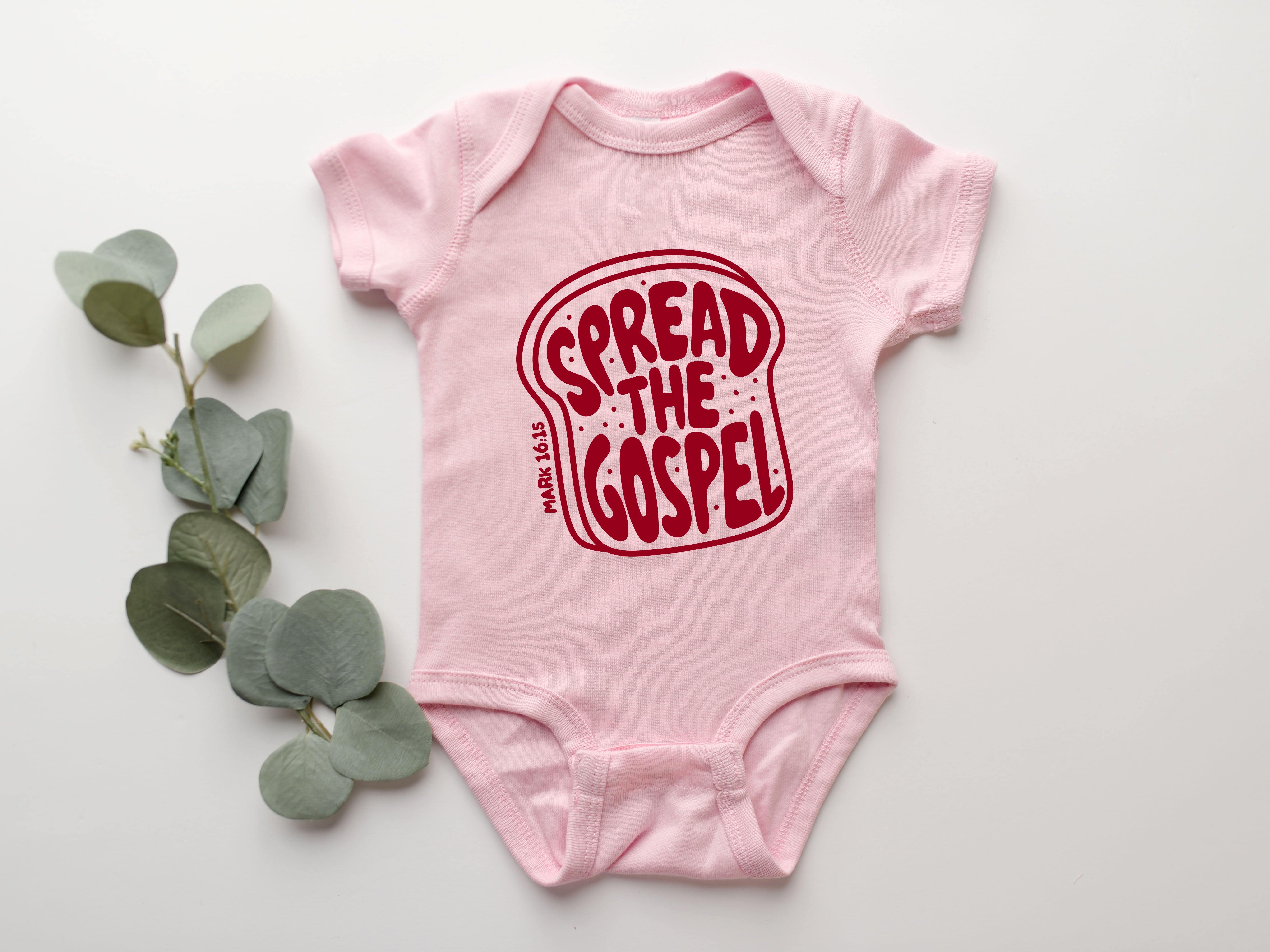 Spread the Gospel Christian Baby Bodysuit, Romper, Toddler Youth Tee, Sweatshirt