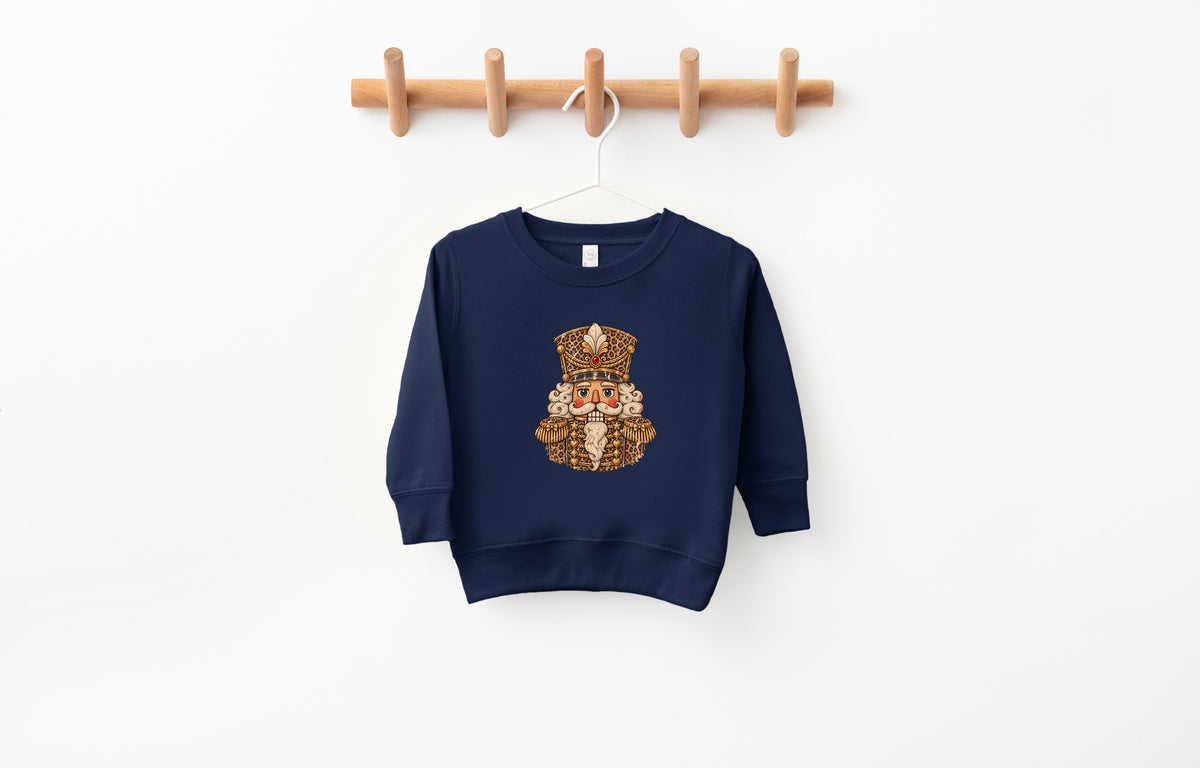 Leopard Nutcracker Toddler Kids Christmas Sweatshirt
