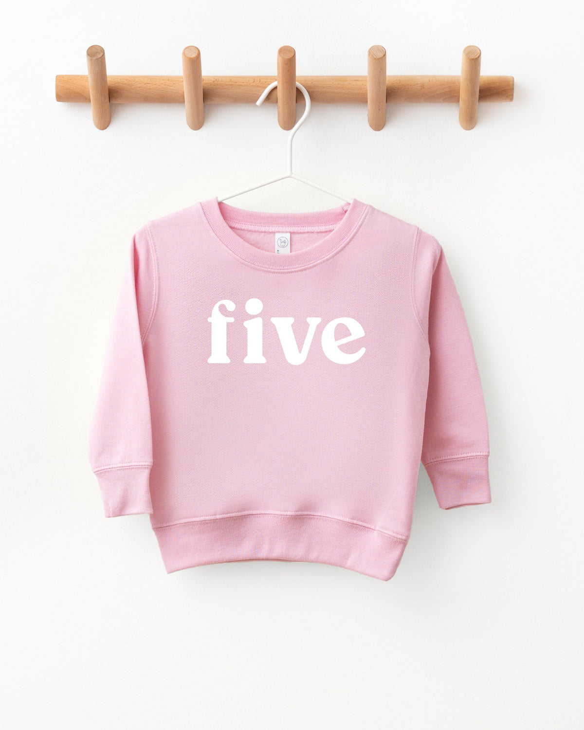 Five Toddler Kids Birthday Sweatshirt (Serif), 5th Birthday Shirt