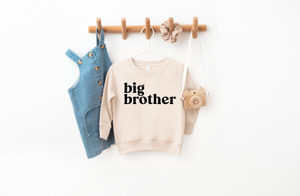 Big brother Toddler Kids Sweatshirt (Serif)