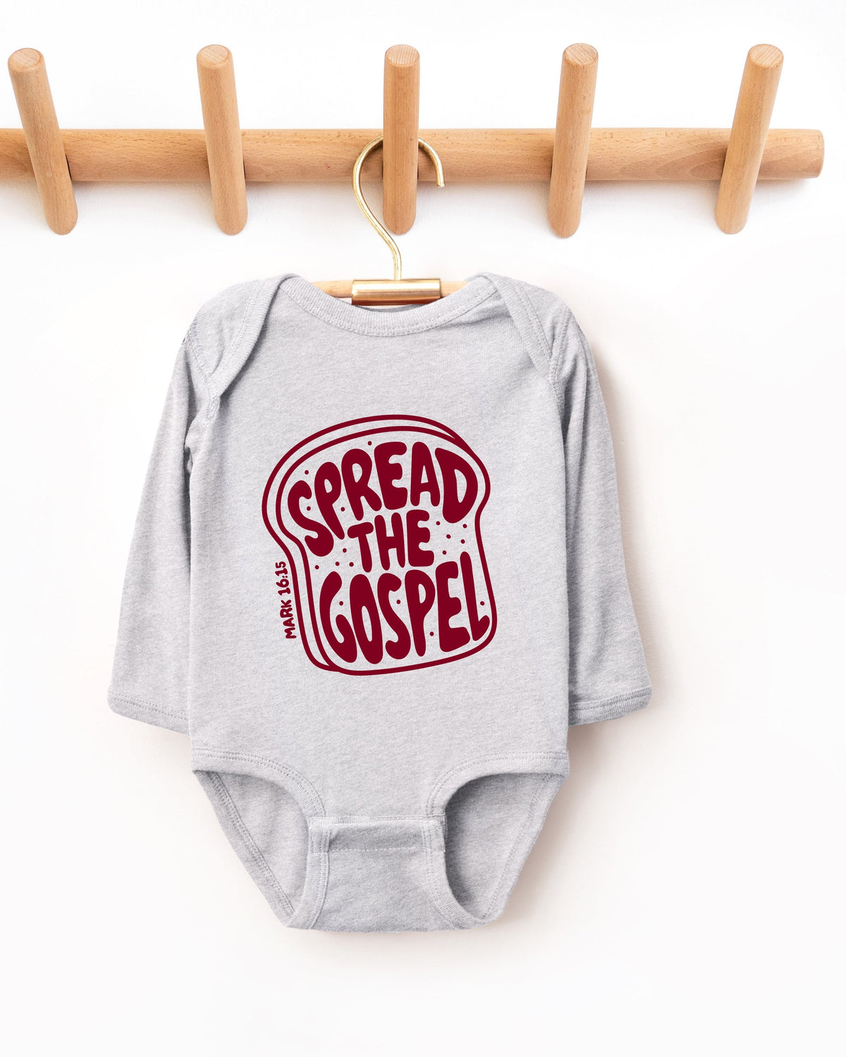Spread The Gospel Christian Baby Bodysuit, Faith Toddler Youth Tee