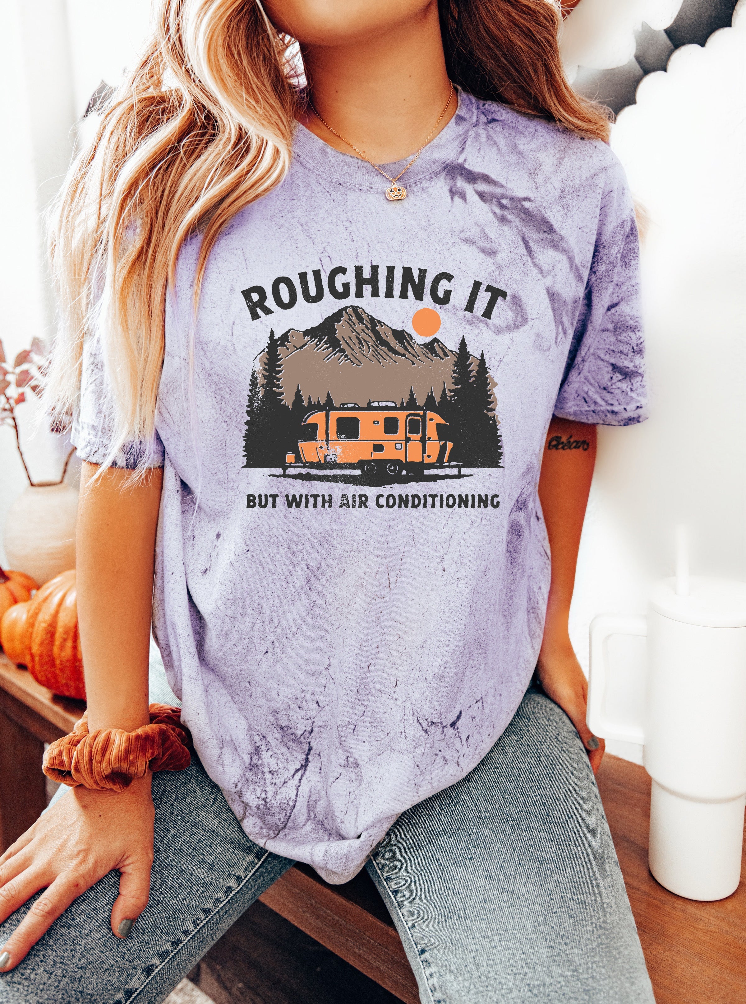 Roughing it Camping Hiking Comfort Colors T Shirt