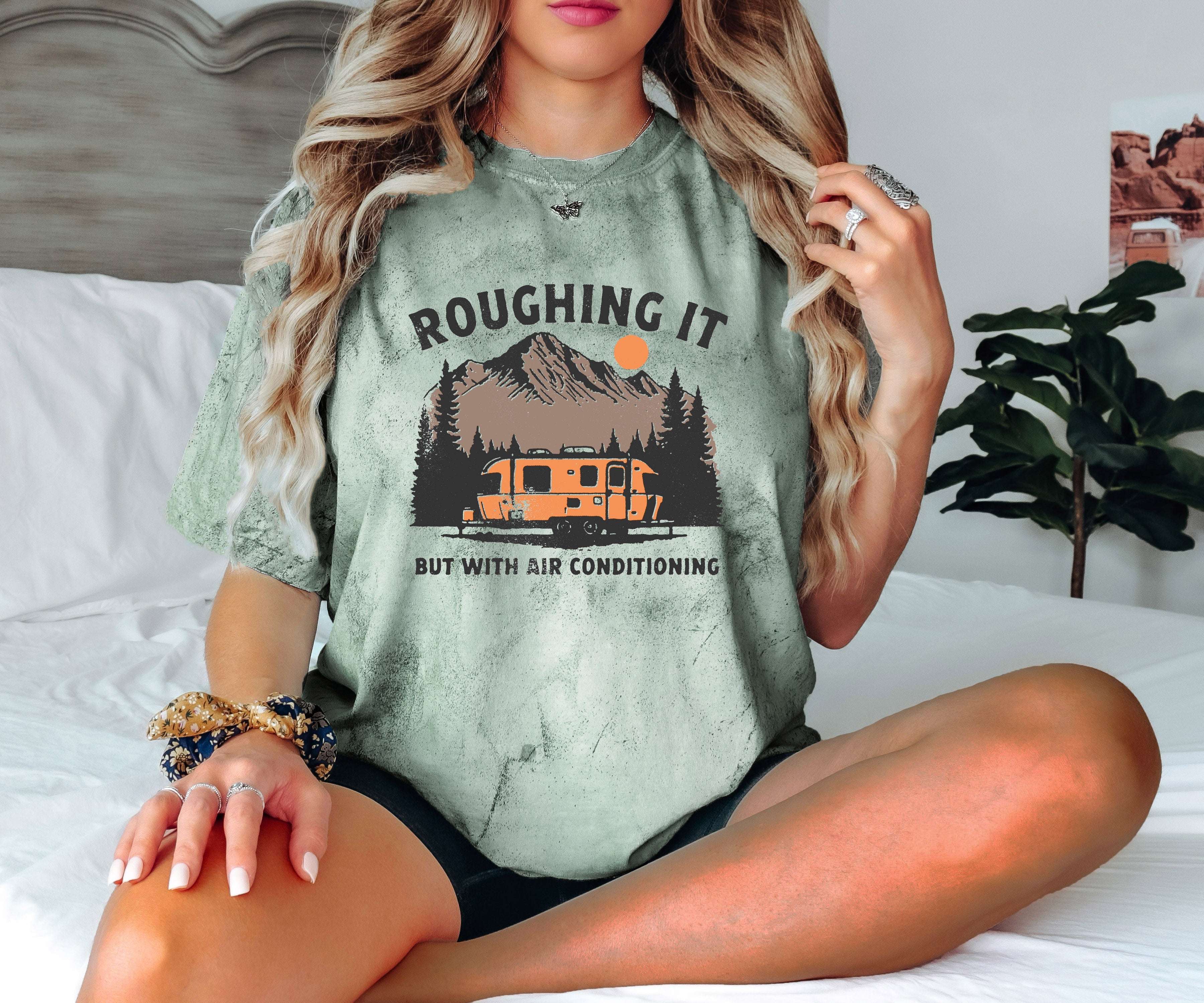 Roughing it Camping Hiking Comfort Colors T Shirt