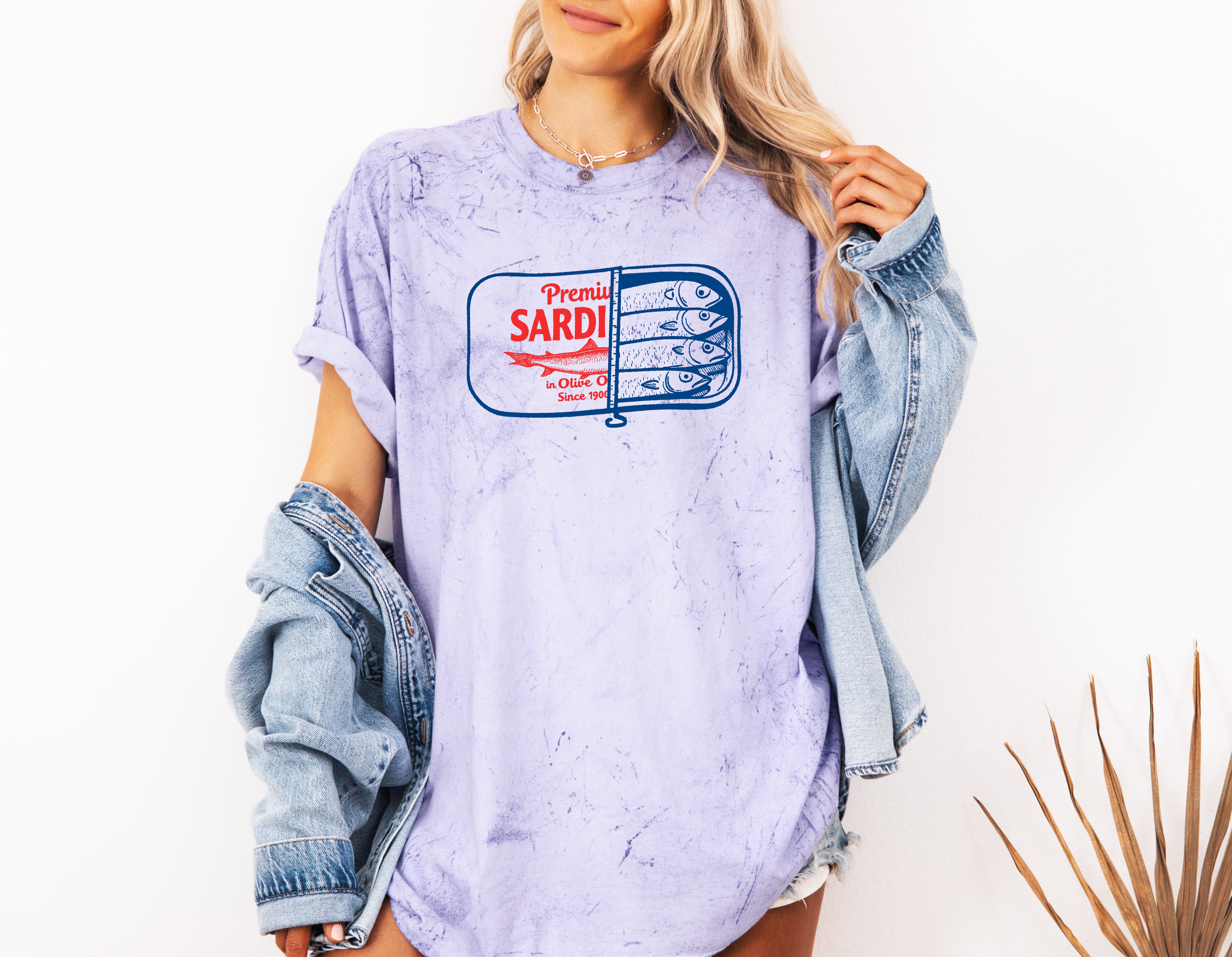 Sardines Salmon Fish Nature Camping Hiking Comfort Colors T Shirt (Can)