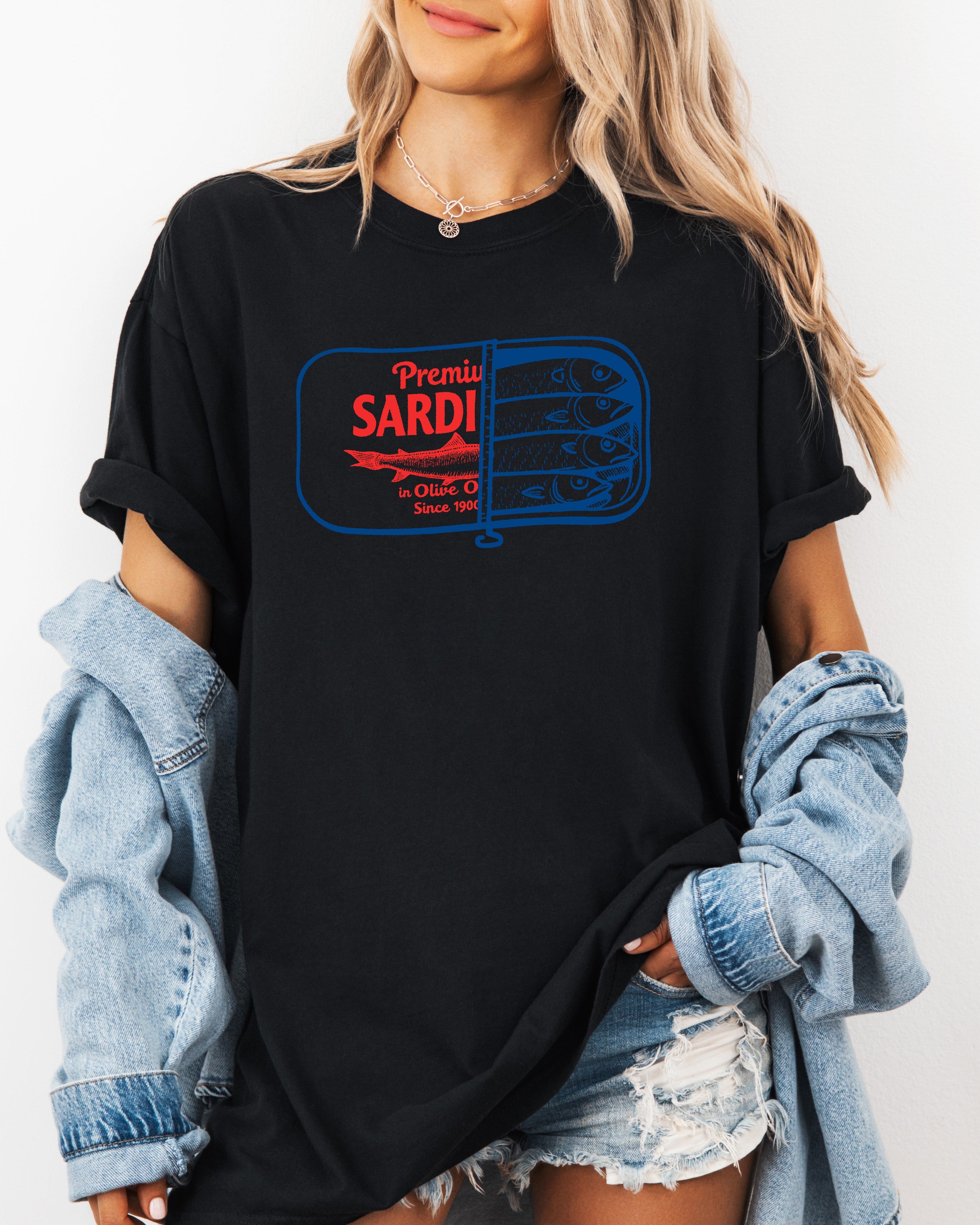 Sardines Salmon Fish Nature Camping Hiking Comfort Colors T Shirt (Can)