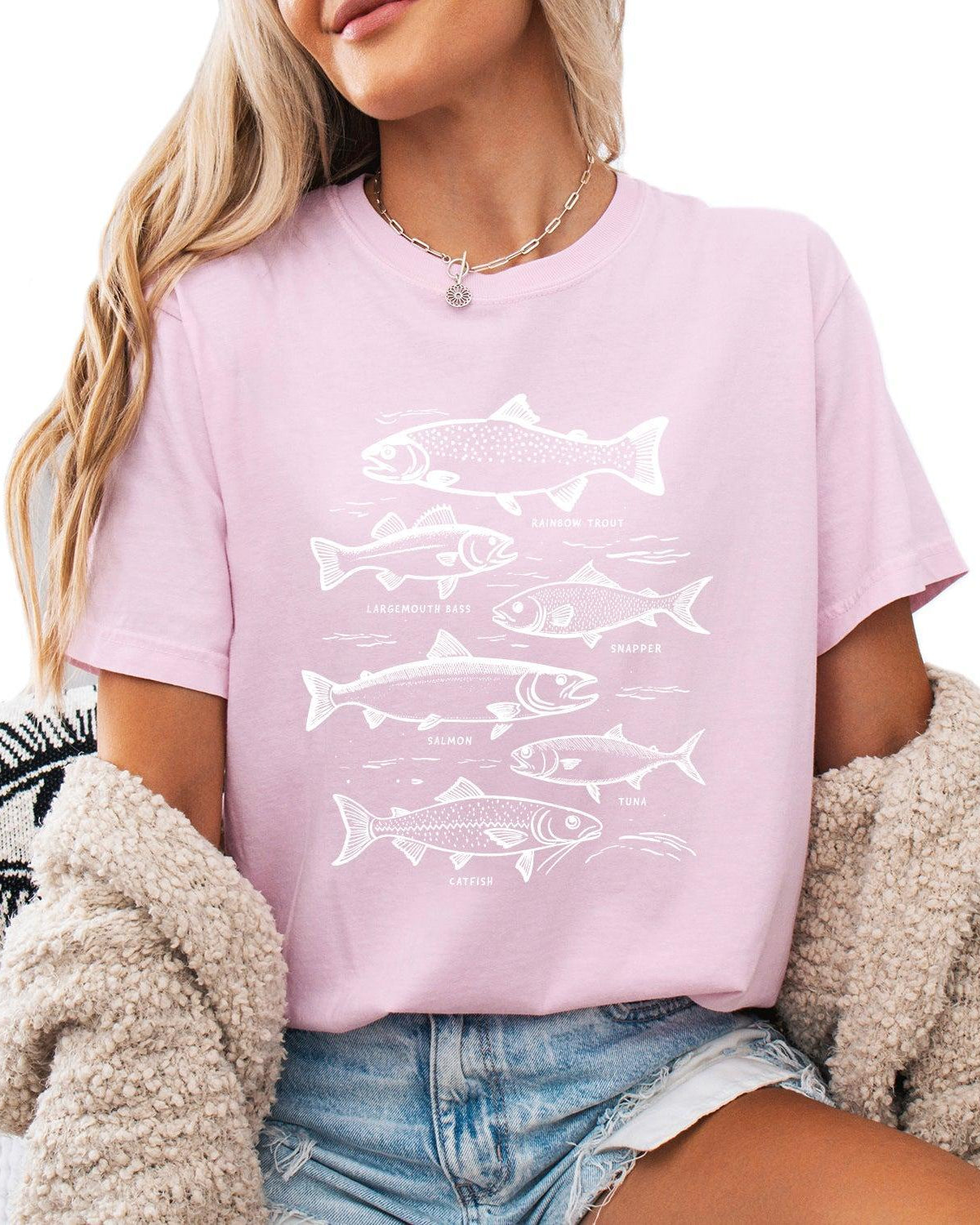 Sardines Salmon Fish Nature Camping Hiking Comfort Colors T Shirt (sketch)