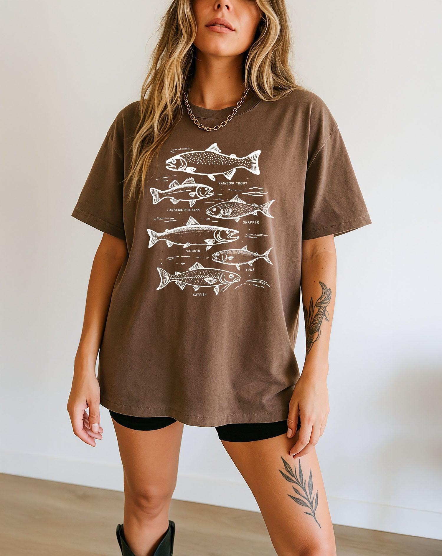 Sardines Salmon Fish Nature Camping Hiking Comfort Colors T Shirt (sketch)