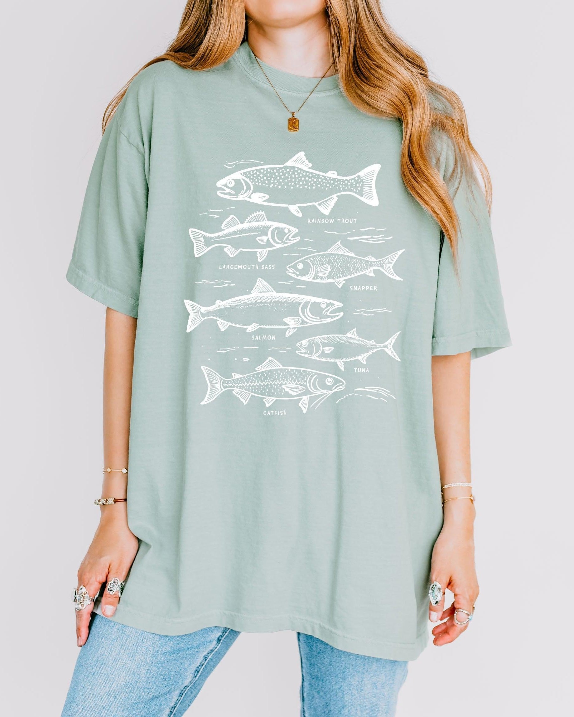 Sardines Salmon Fish Nature Camping Hiking Comfort Colors T Shirt (sketch)