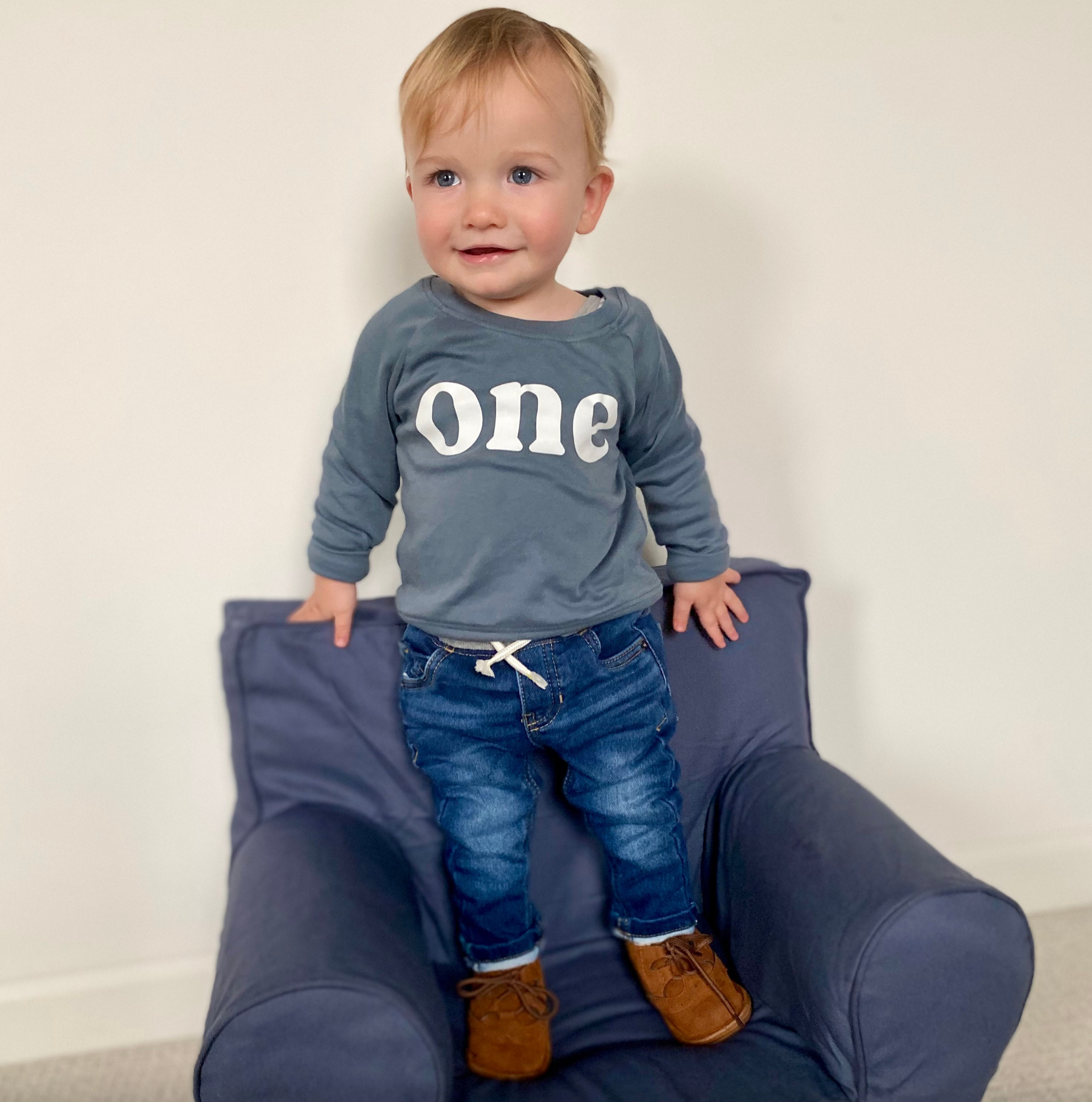 One Birthday 1st Birthday Organic Cotton Pullover