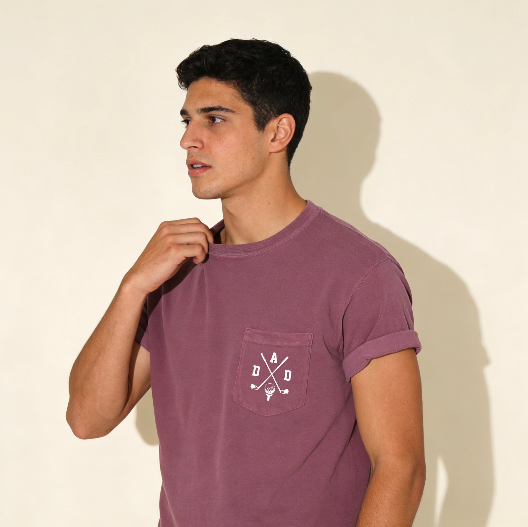 Dad golf theme Comfort Colors Pocket T Shirt