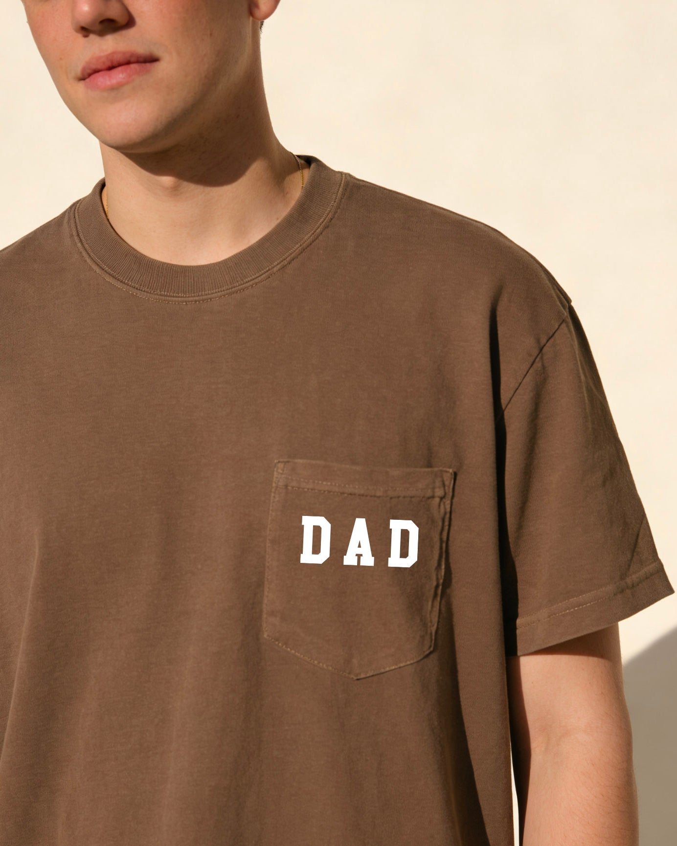 Dad Comfort Colors Pocket T Shirt (block font)