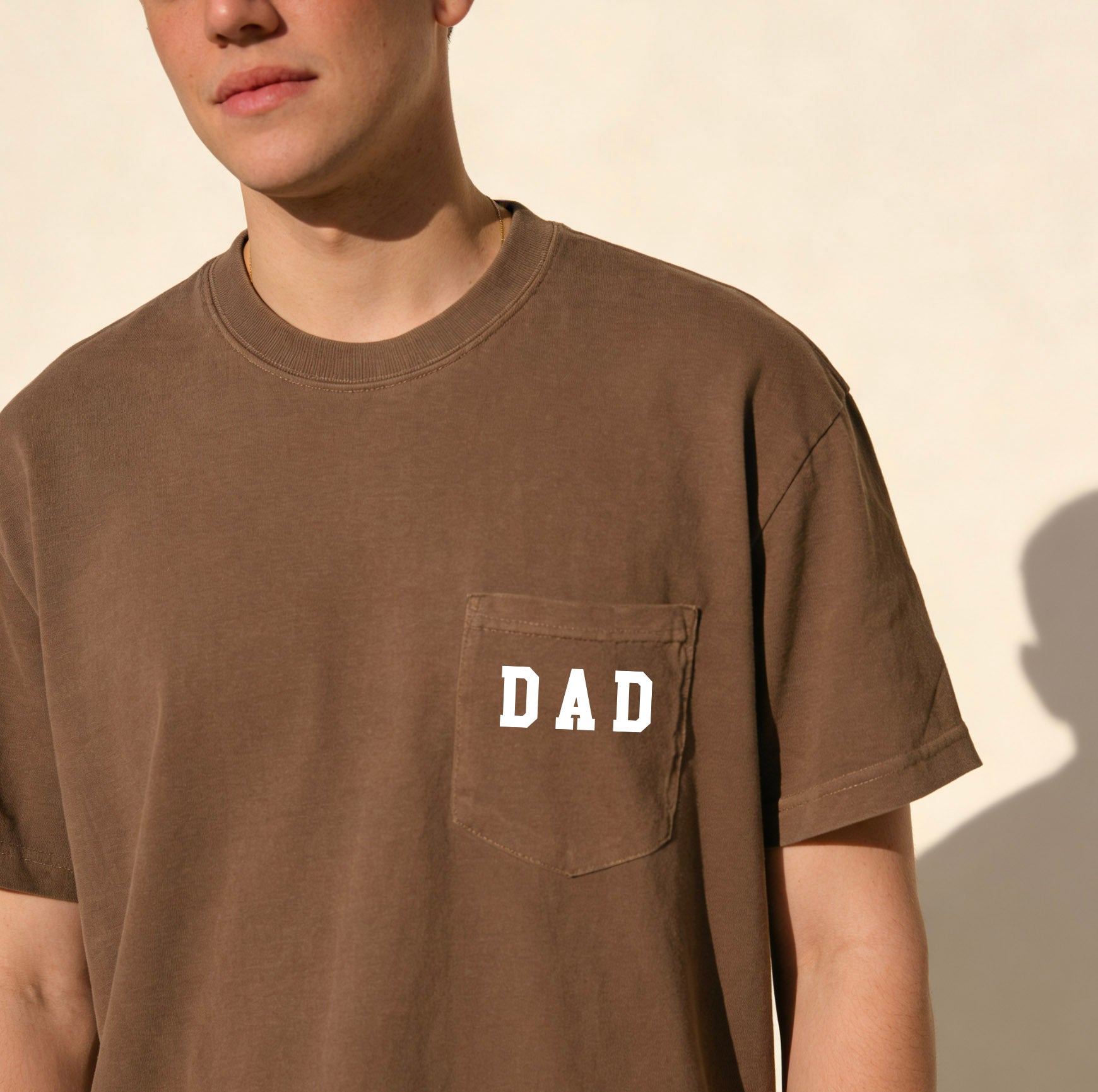 Dad Comfort Colors Pocket T Shirt (block font)