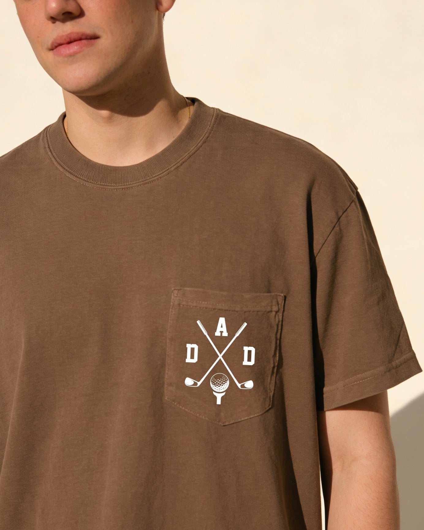 Dad golf theme Comfort Colors Pocket T Shirt