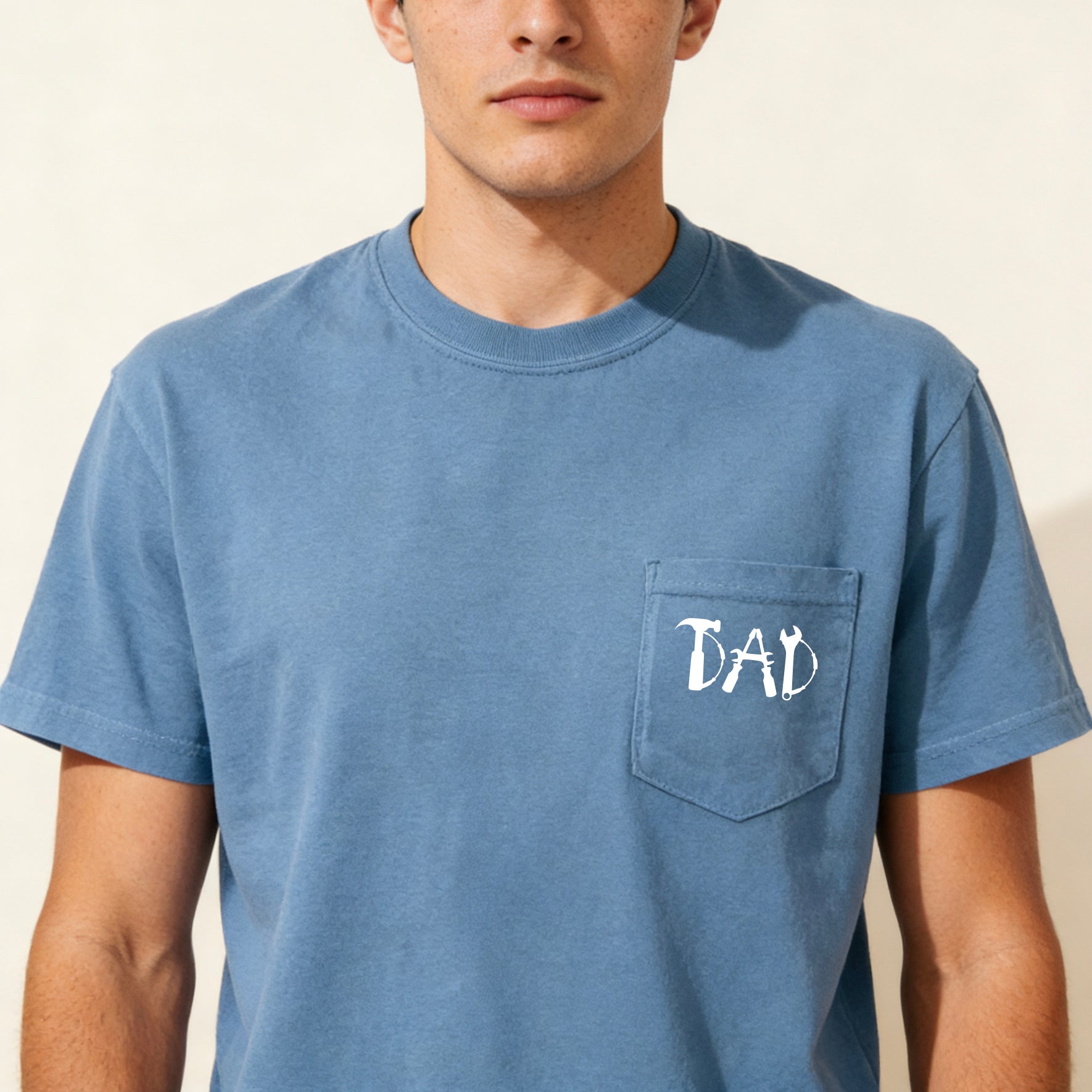 Dad Fixer Handyman Tool theme Comfort Colors Pocket T Shirt