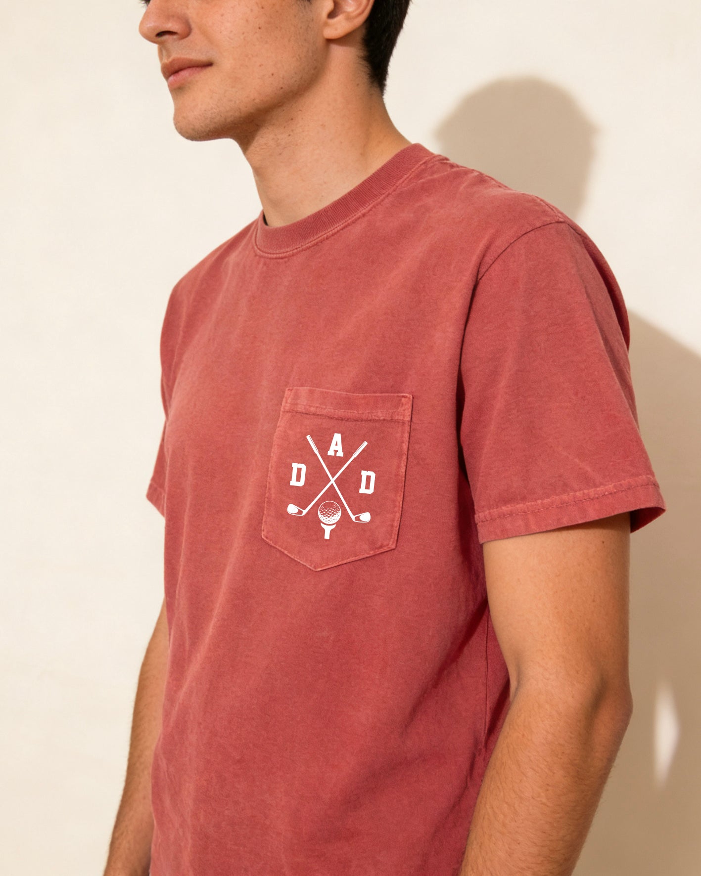 Dad golf theme Comfort Colors Pocket T Shirt