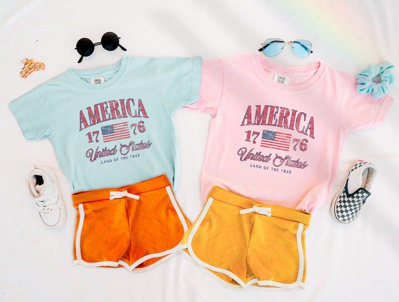 USA America 1776 Comfort Colors T Shirt - 4th of July, Memorial day, Veterans day gift for dad