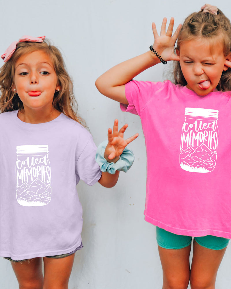 Collect Memories Beach Nature Comfort Colors T Shirt Vacation Lake Summer