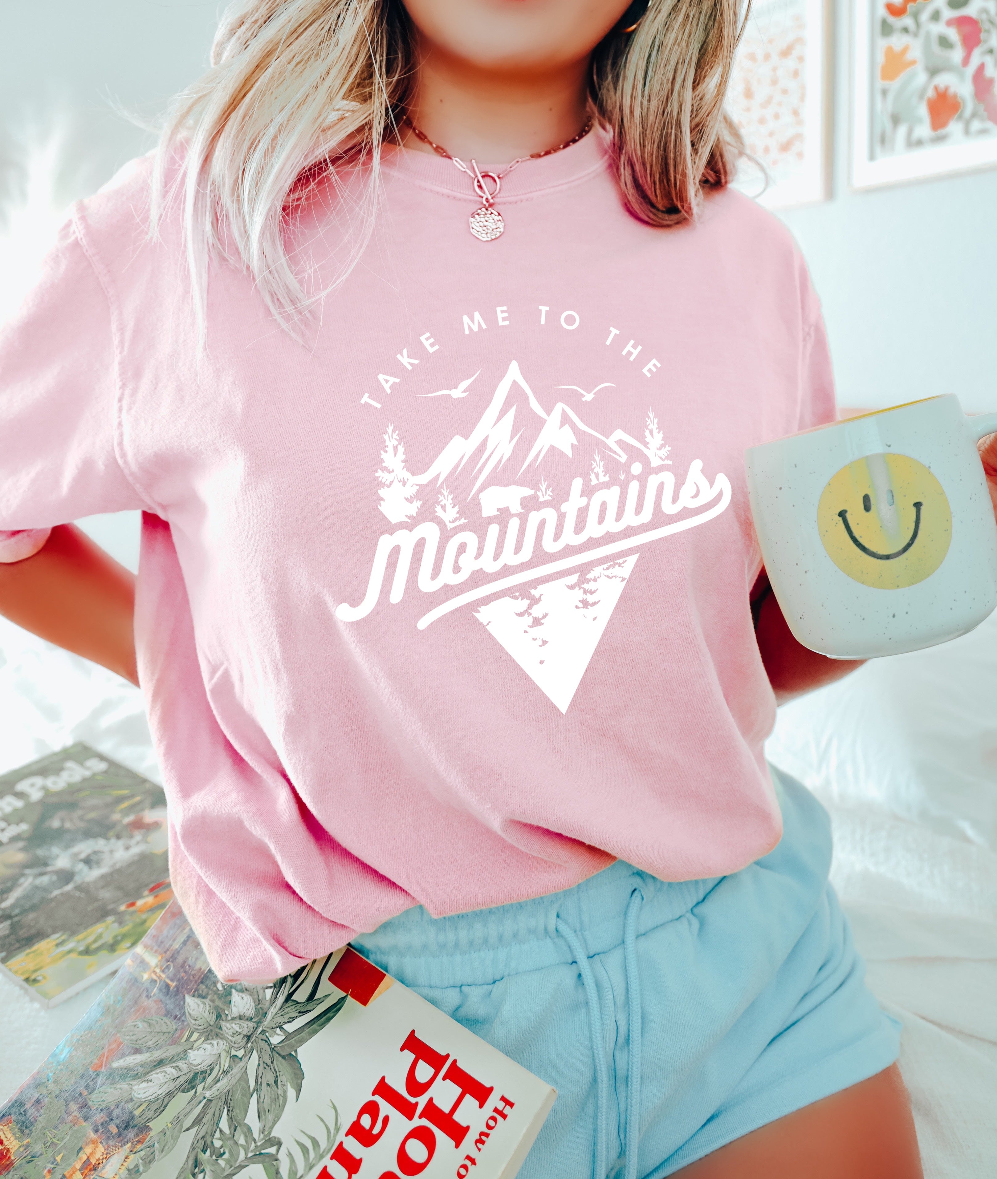 Take me to mountains Camping Hiking Comfort Colors T Shirt (Triangle)