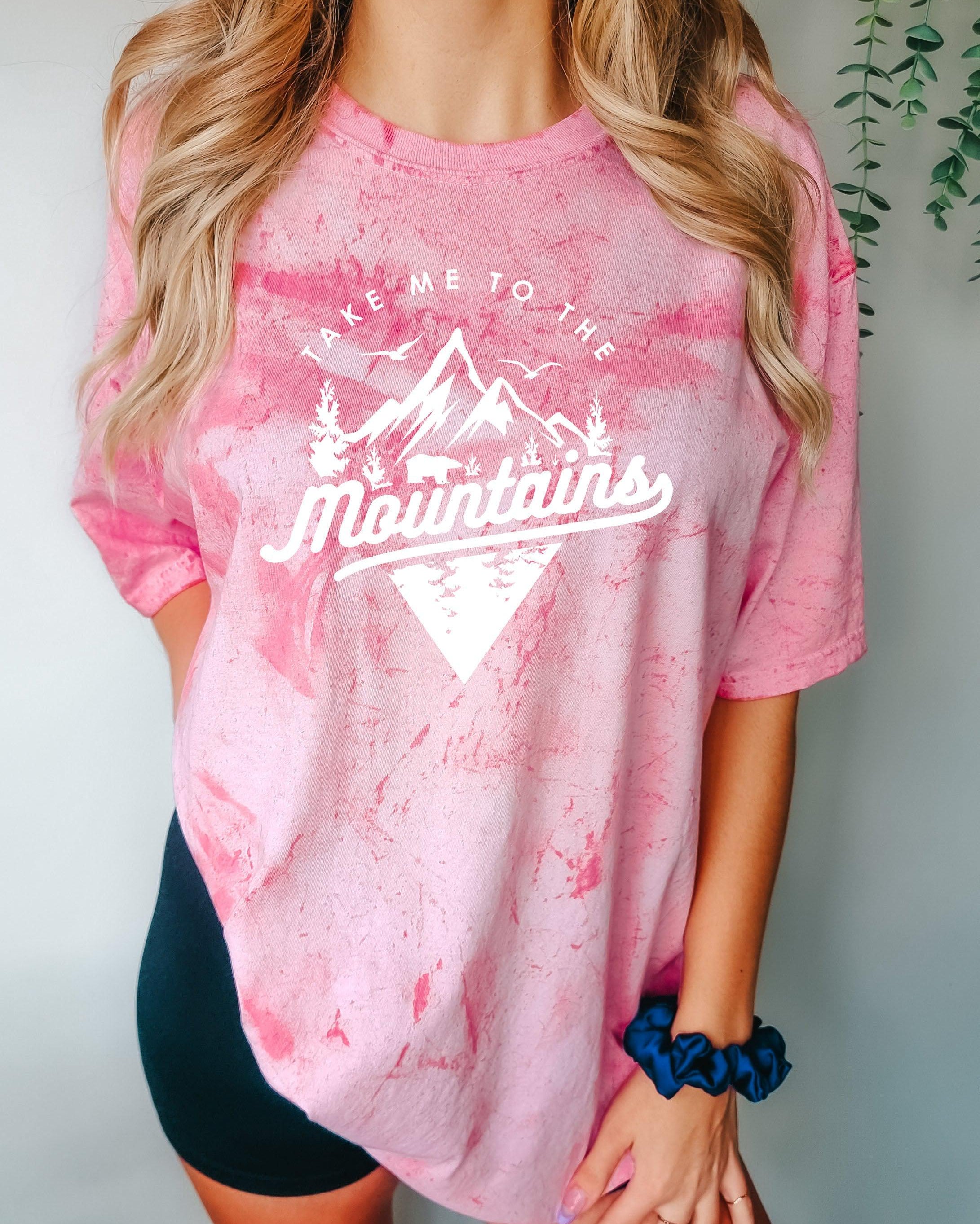 Take me to mountains Camping Hiking Comfort Colors T Shirt (Triangle)