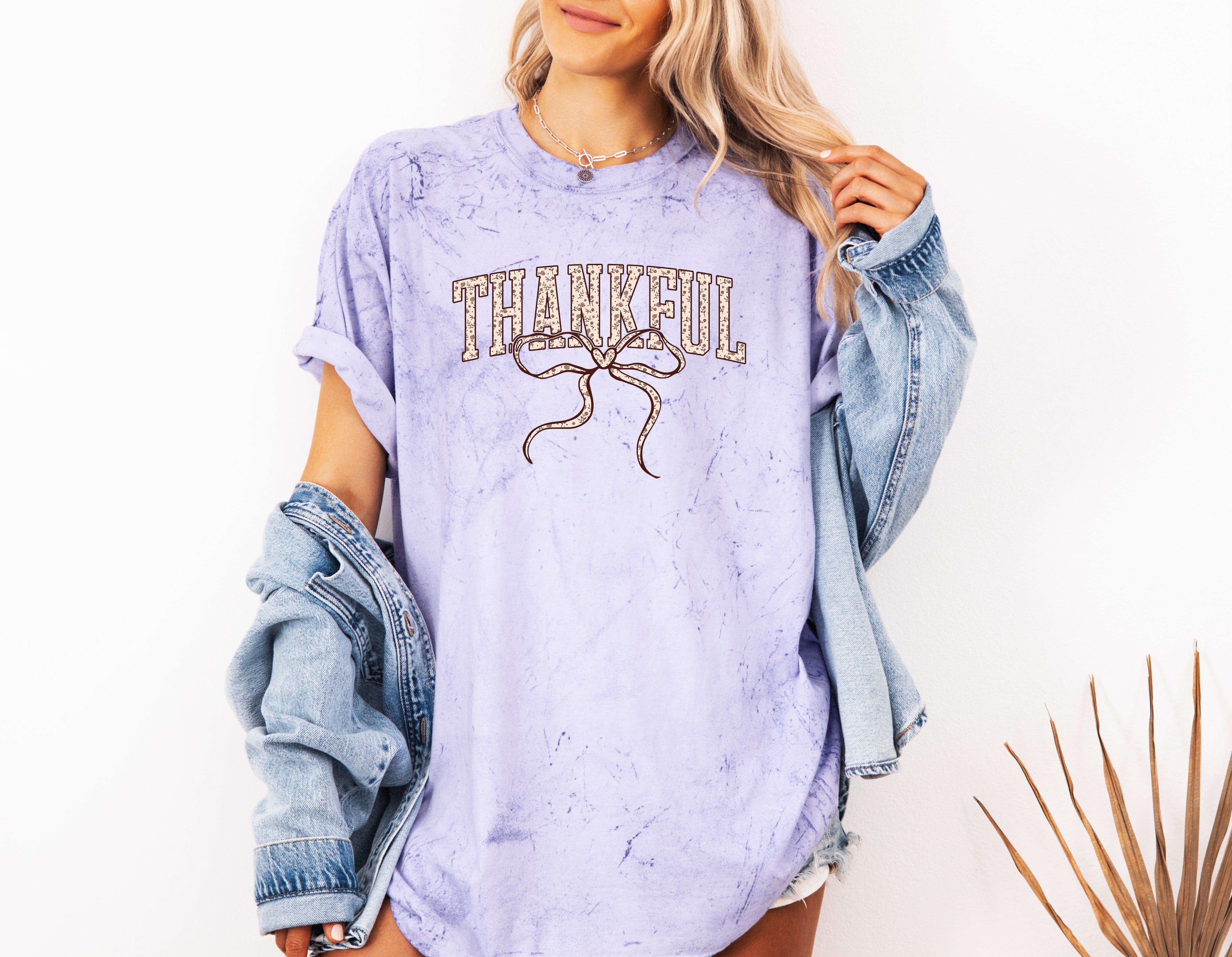 Thankful Christian Fall Thanksgiving day Christmas Autumn Comfort Colors Garment Dyed T Shirt